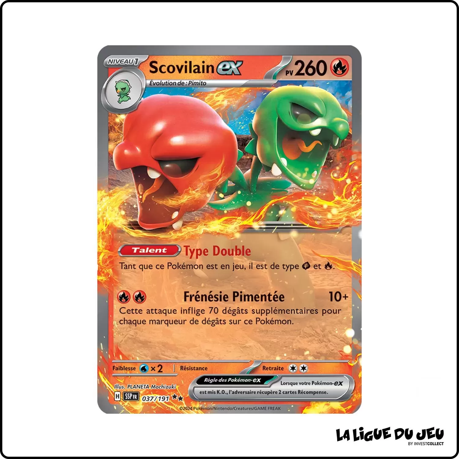 Ultra - Pokemon - Étincelles Déferlantes - Scovilain ex 37/191