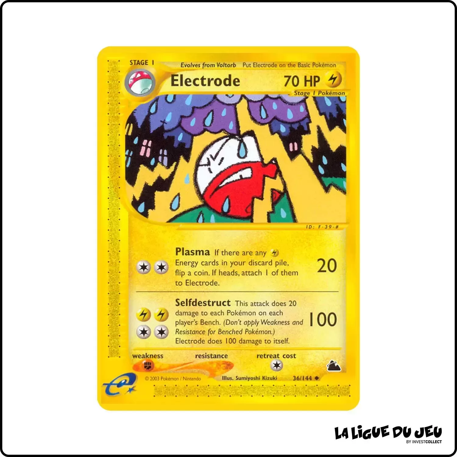 Peu commune - Pokemon - Skyridge - Electrode 36/144