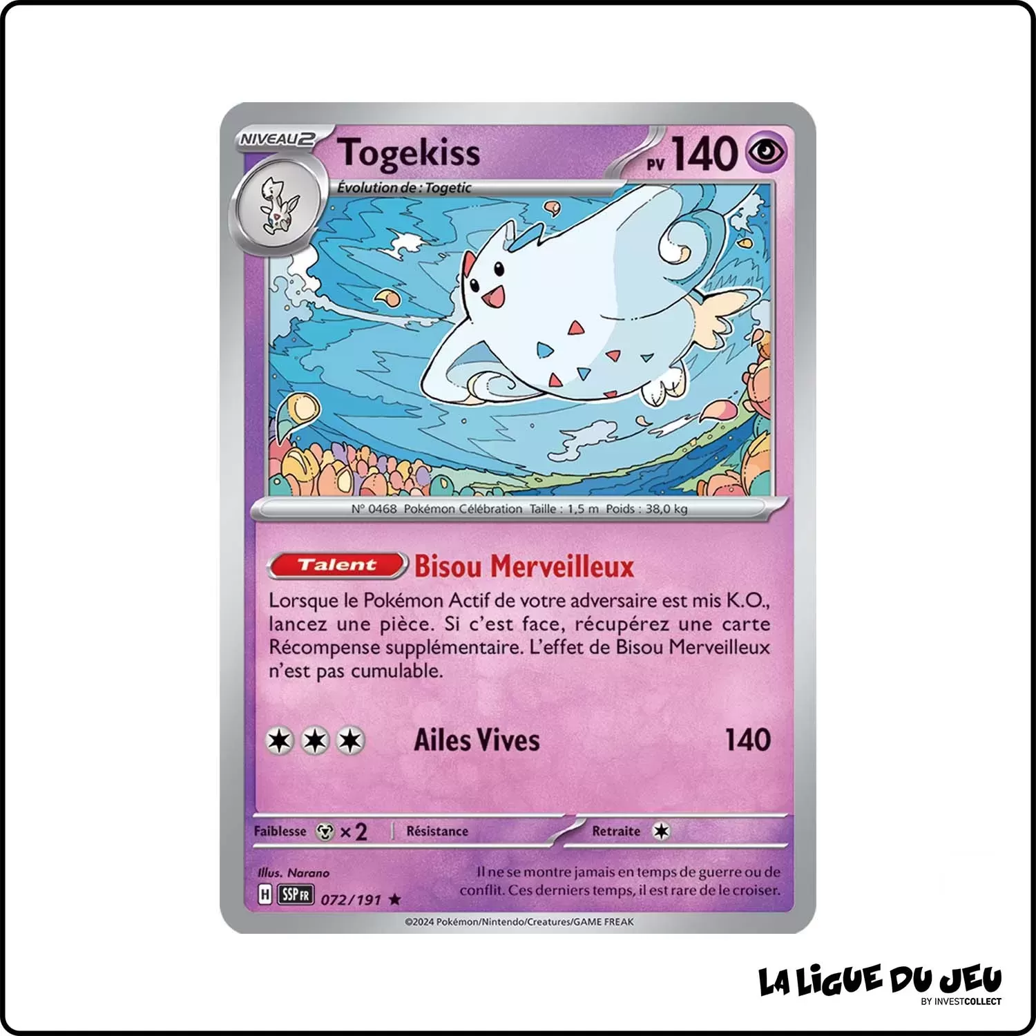 Holo - Pokemon - Étincelles Déferlantes - Togekiss 72/191