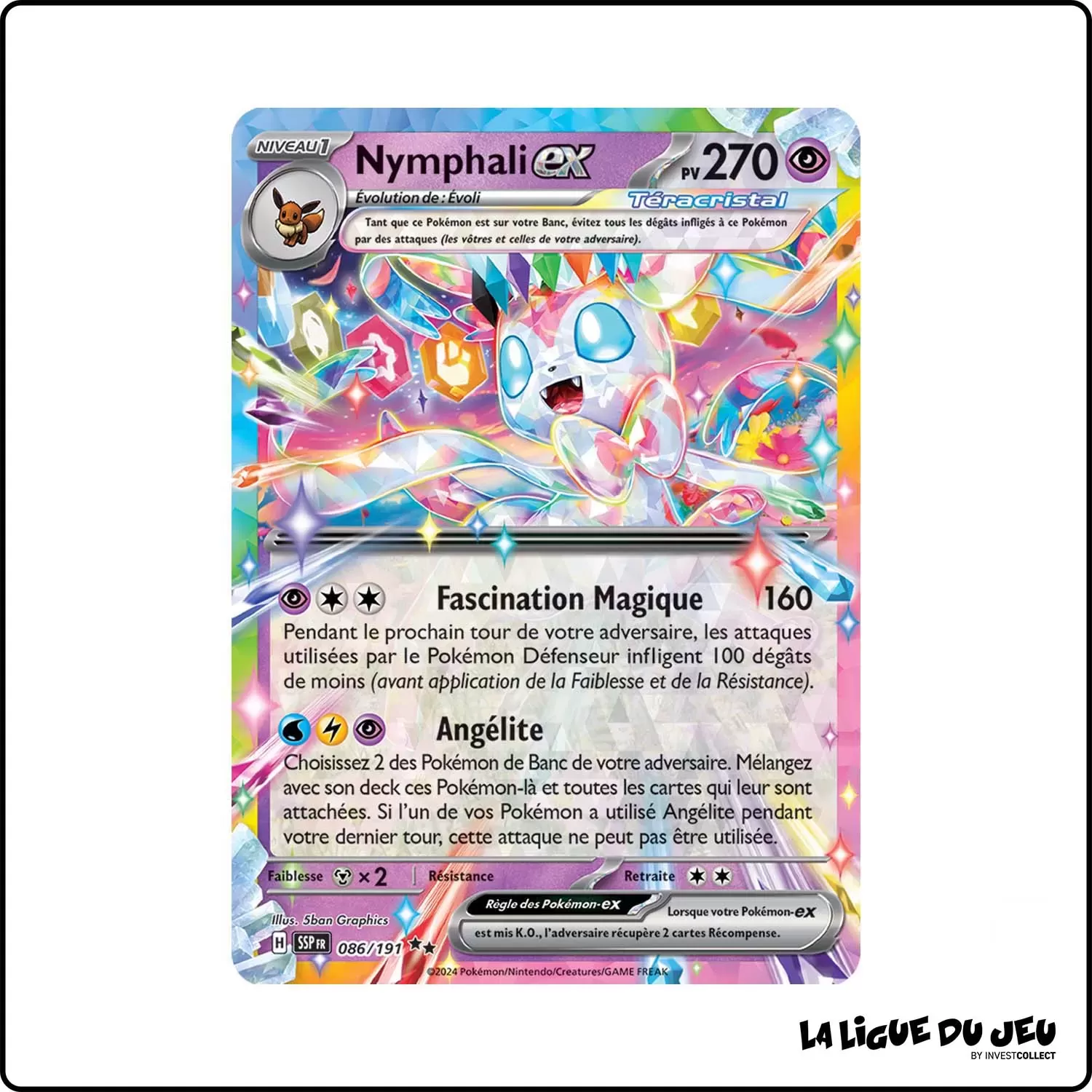 Ultra - Pokemon - Étincelles Déferlantes - Nymphali ex 86/191