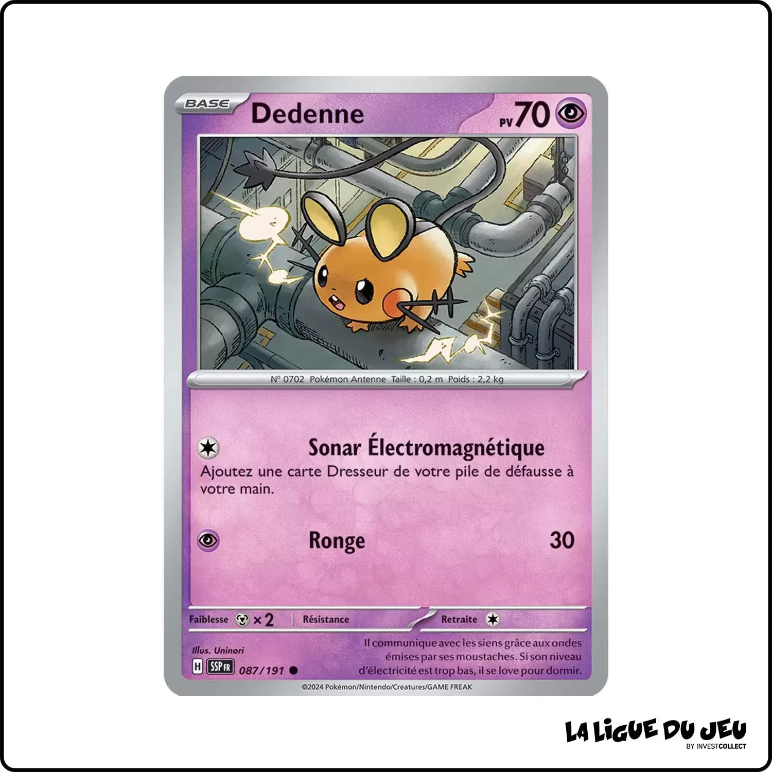 Commune - Pokemon - Étincelles Déferlantes - Dedenne 87/191