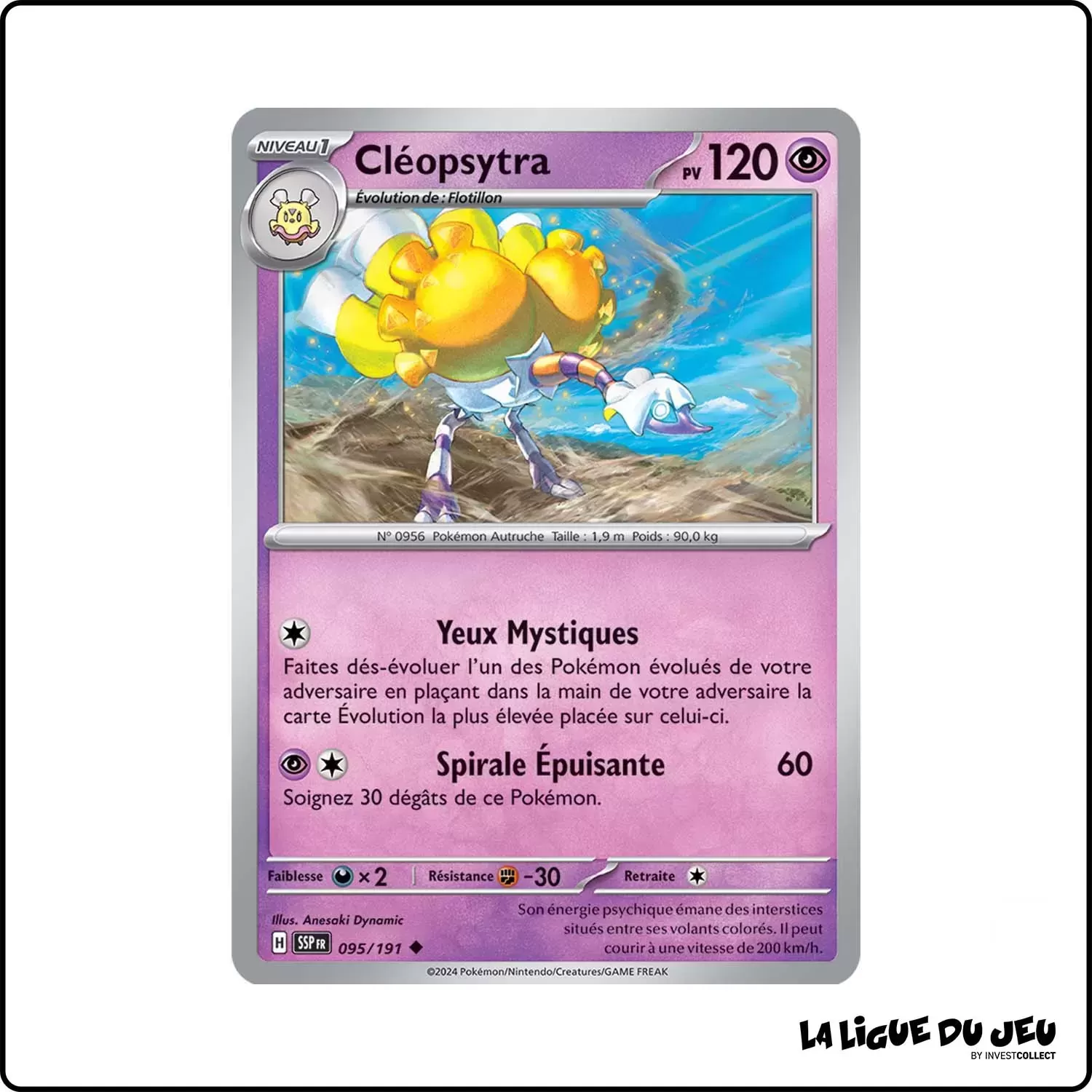 Peu commune - Pokemon - Étincelles Déferlantes - Cléopsytra 95/191