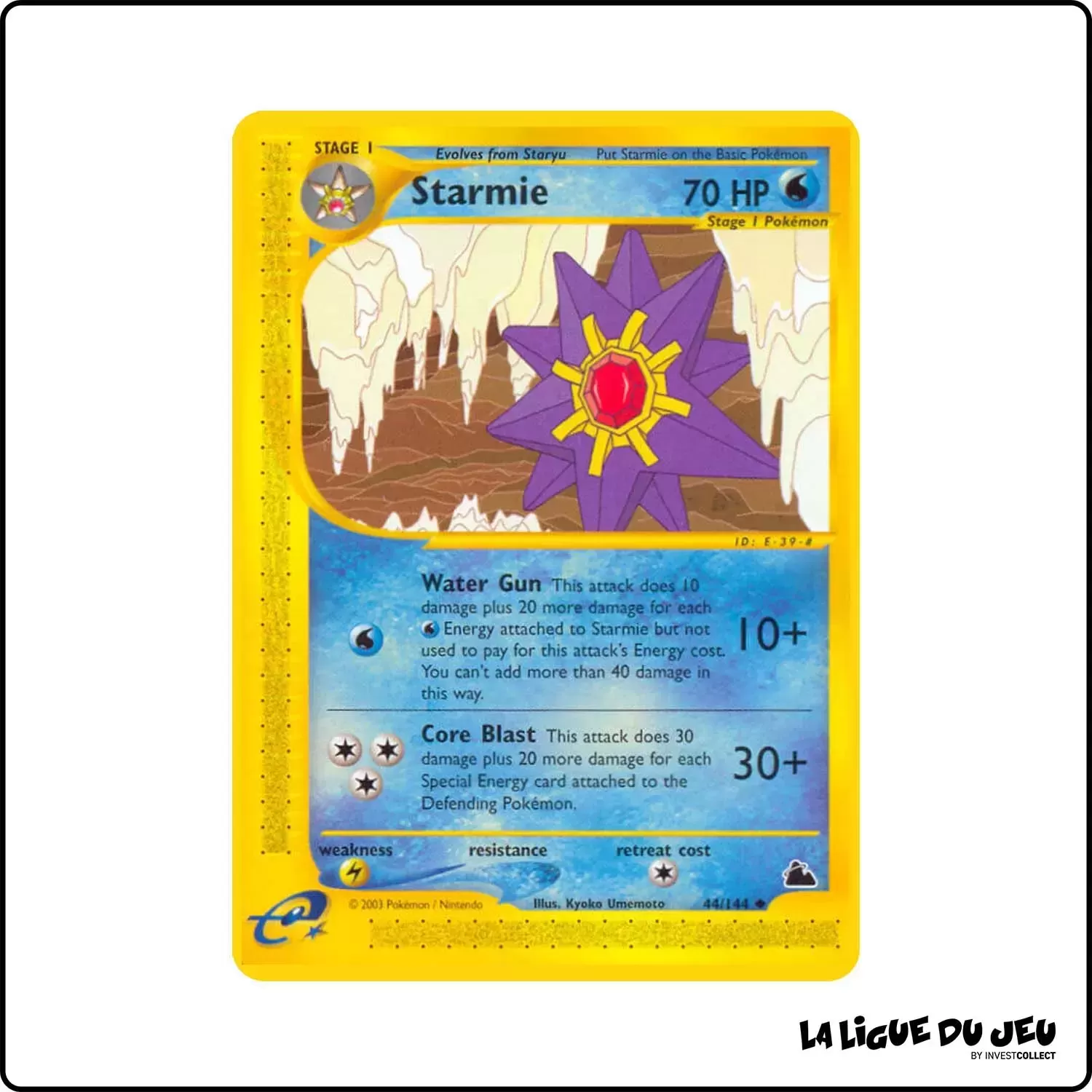 Peu commune - Pokemon - Skyridge - Starmie 44/144