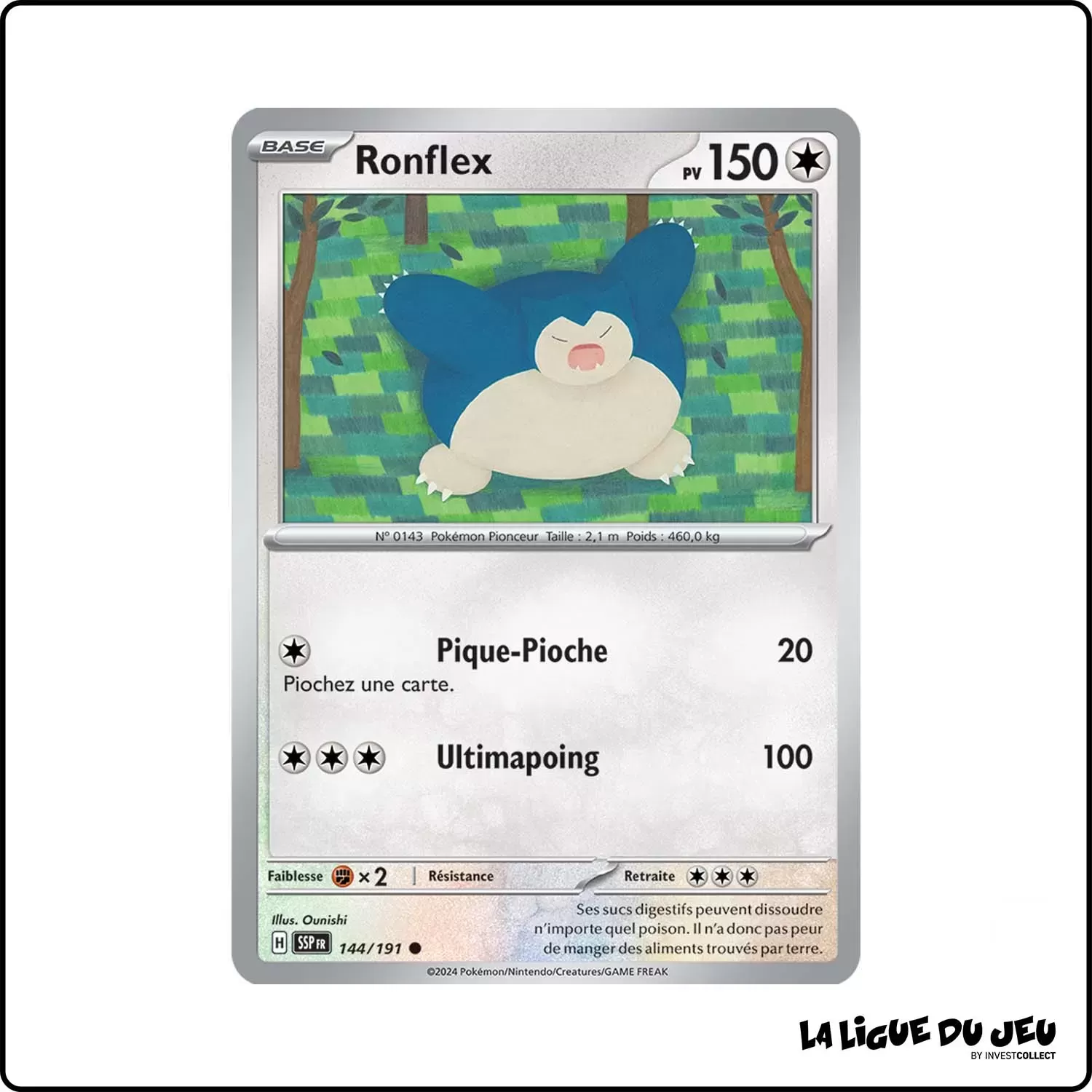 Commune - Pokemon - Étincelles Déferlantes - Ronflex 144/191