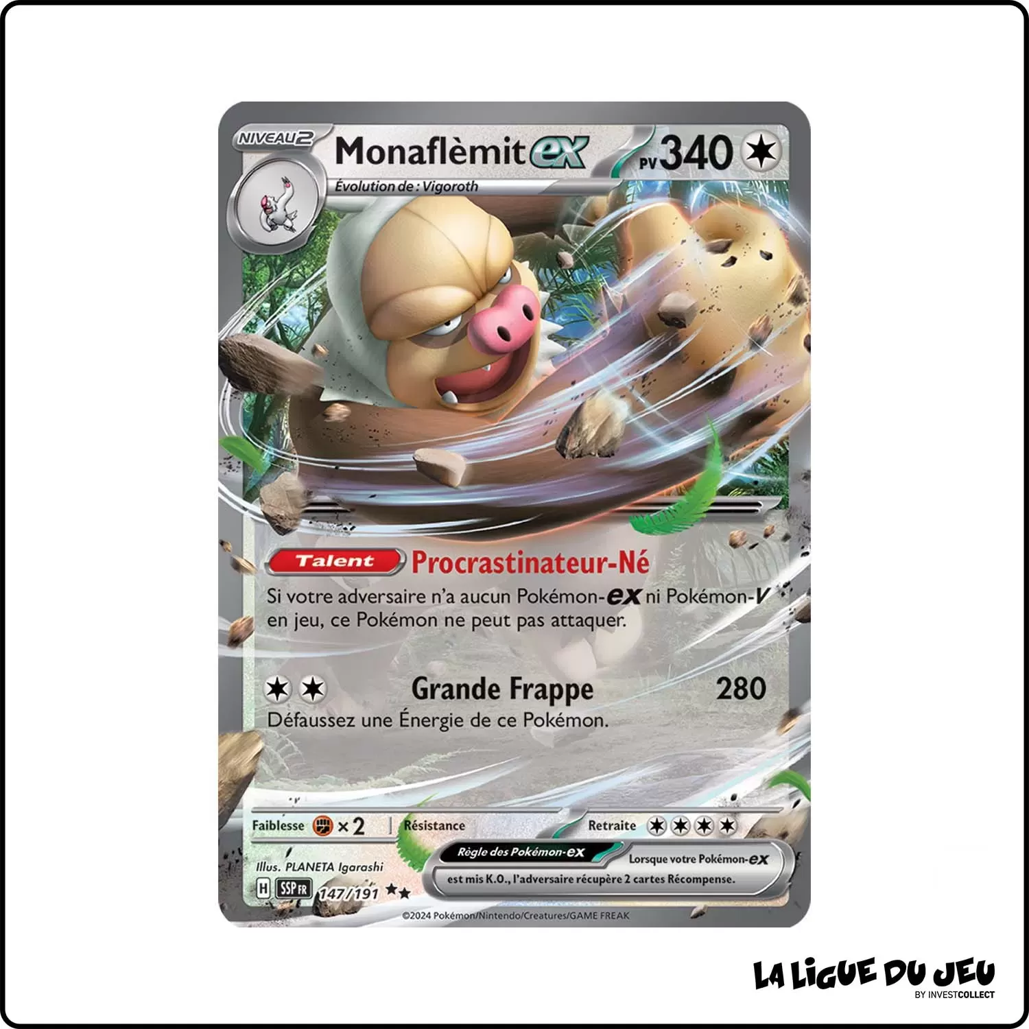 Ultra - Pokemon - Étincelles Déferlantes - Monaflèmit ex 147/191