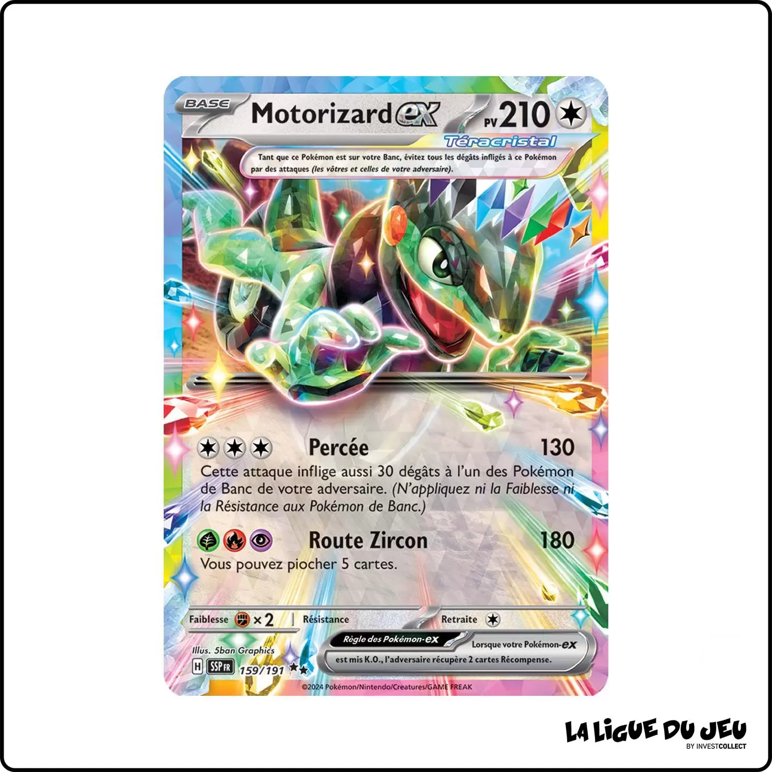 Ultra - Pokemon - Étincelles Déferlantes - Motorizard ex 159/191