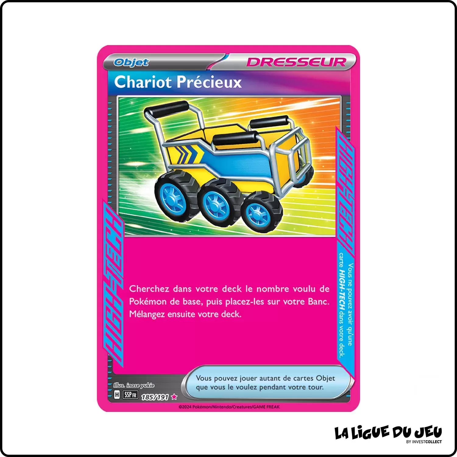 High-Tech - Pokemon - Étincelles Déferlantes - Chariot Précieux 185/191 Pokemon Company - 1