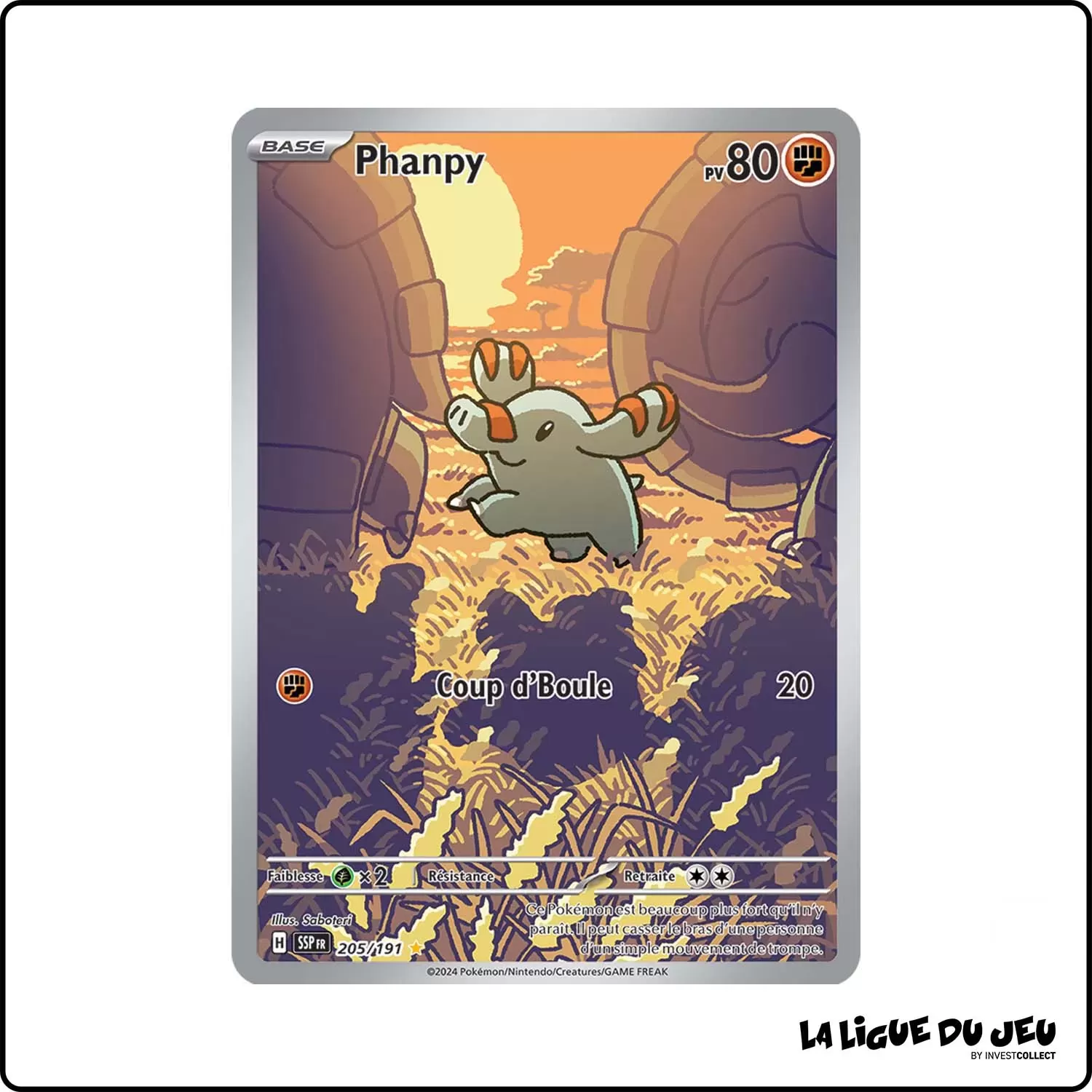 IR - Pokemon - Étincelles Déferlantes - Phanpy 205/191