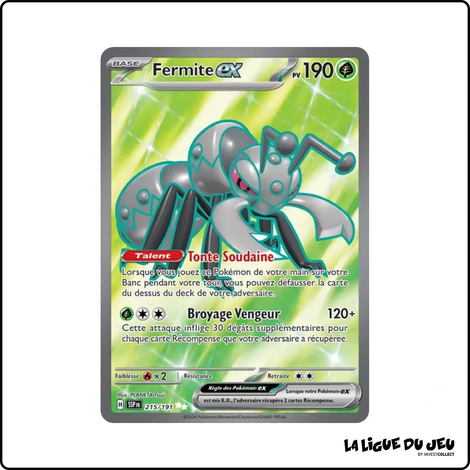 Ultra - Pokemon - Étincelles Déferlantes - Fermite ex 215/191