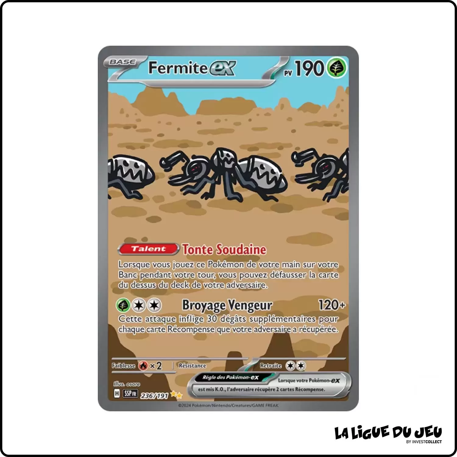 ISR - Pokemon - Étincelles Déferlantes - Fermite ex 236/191