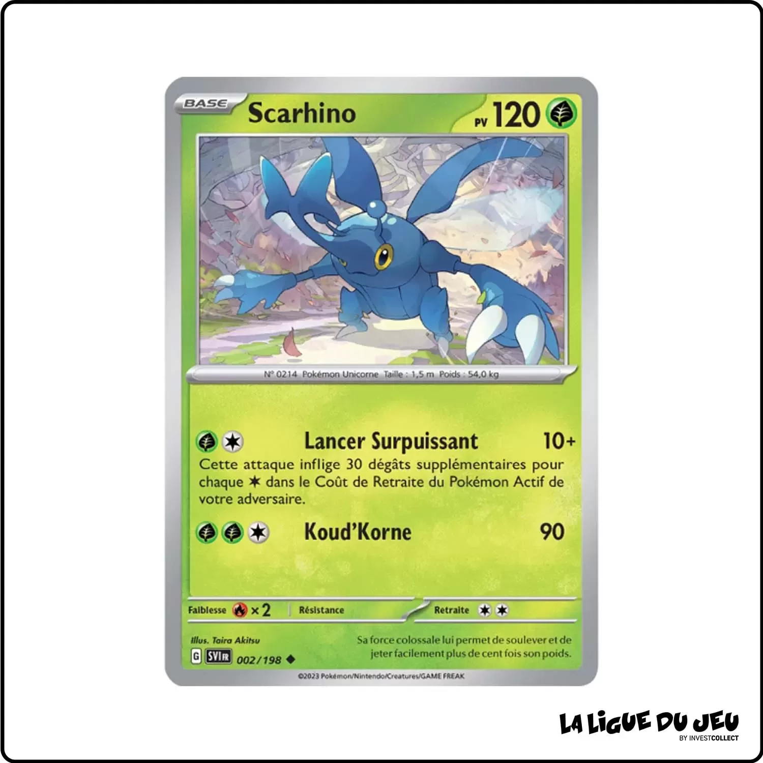 Peu commune - Pokemon - Écarlate et Violet de Base - Scarhino 2/198