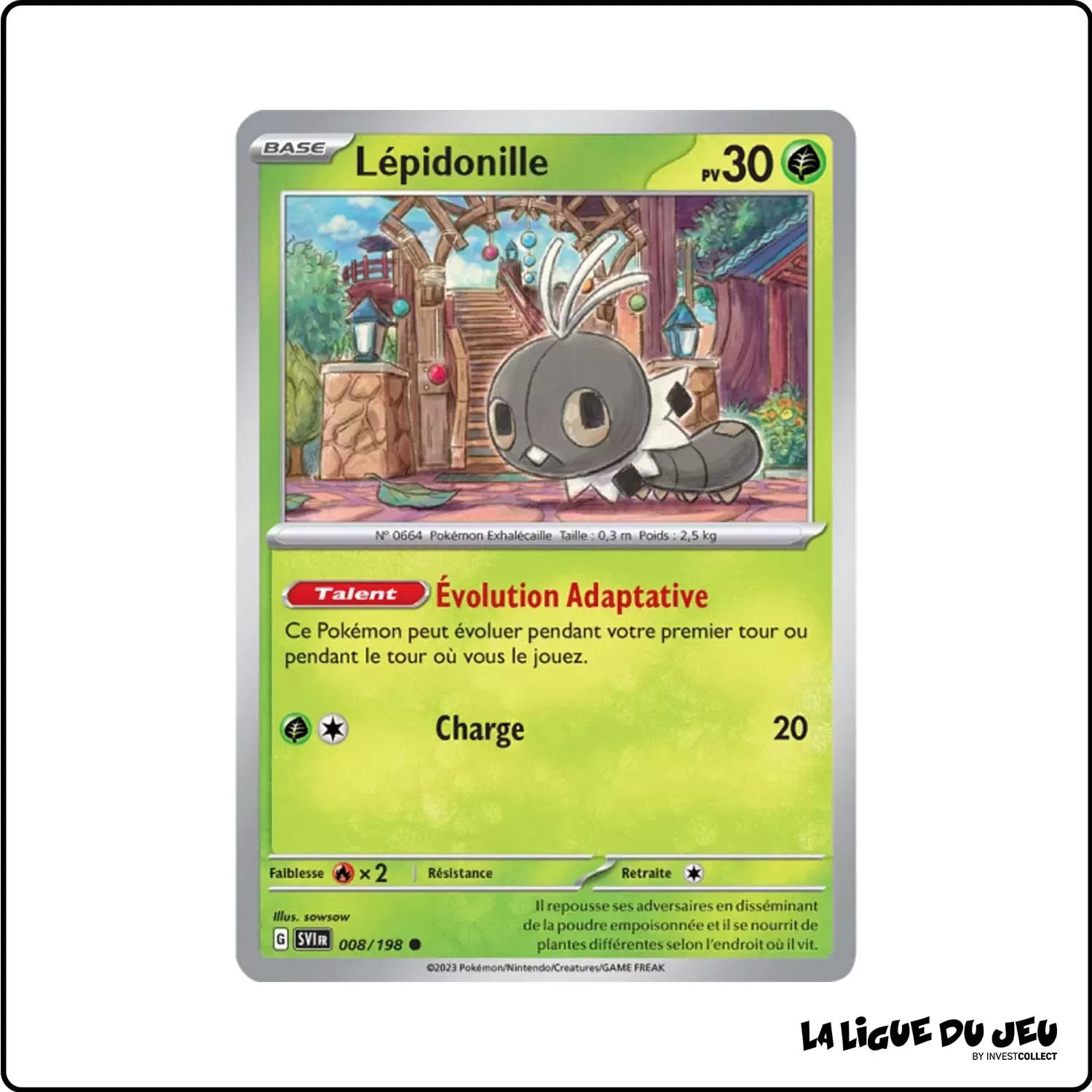 Commune - Pokemon - Écarlate et Violet de Base - Lépidonille 8/198