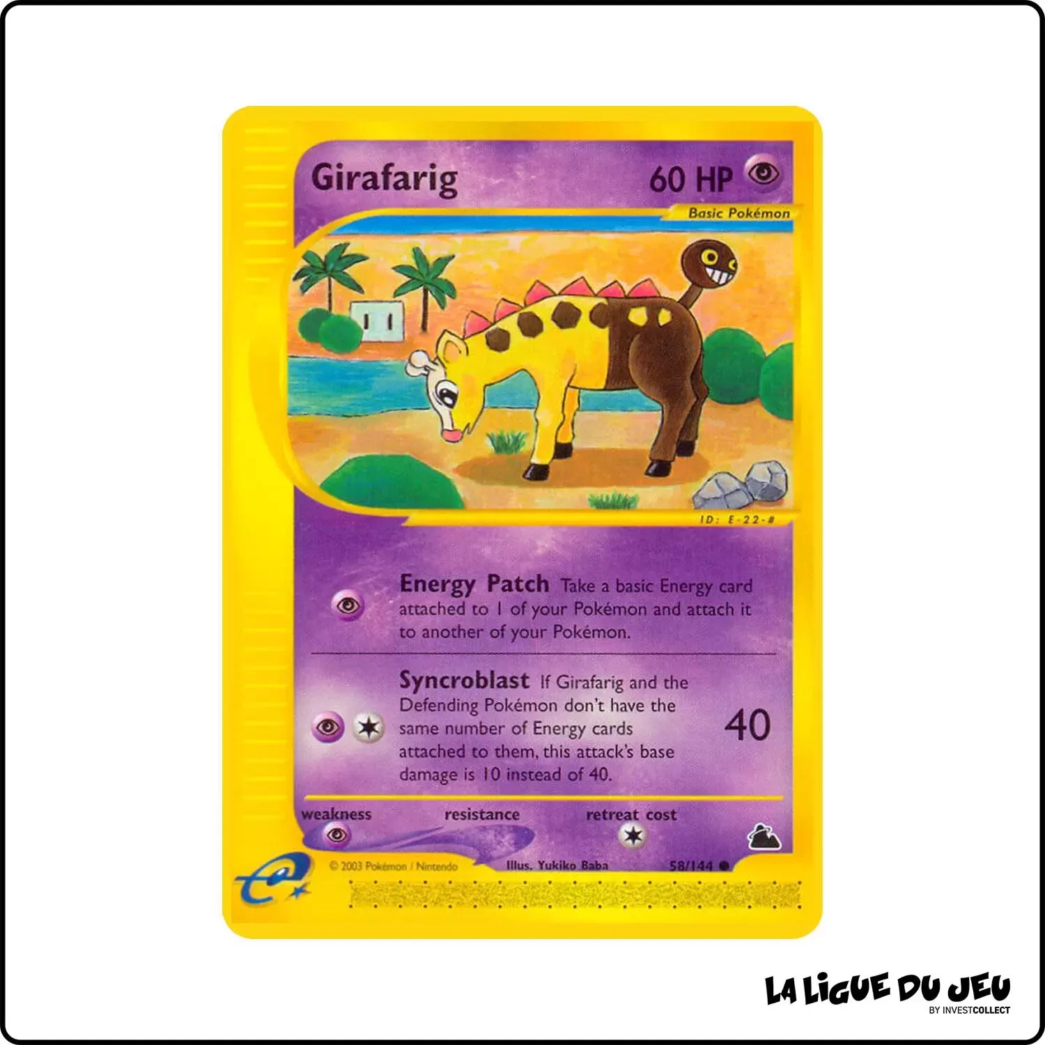 Commune - Pokemon - Skyridge - Girafarig 58/144