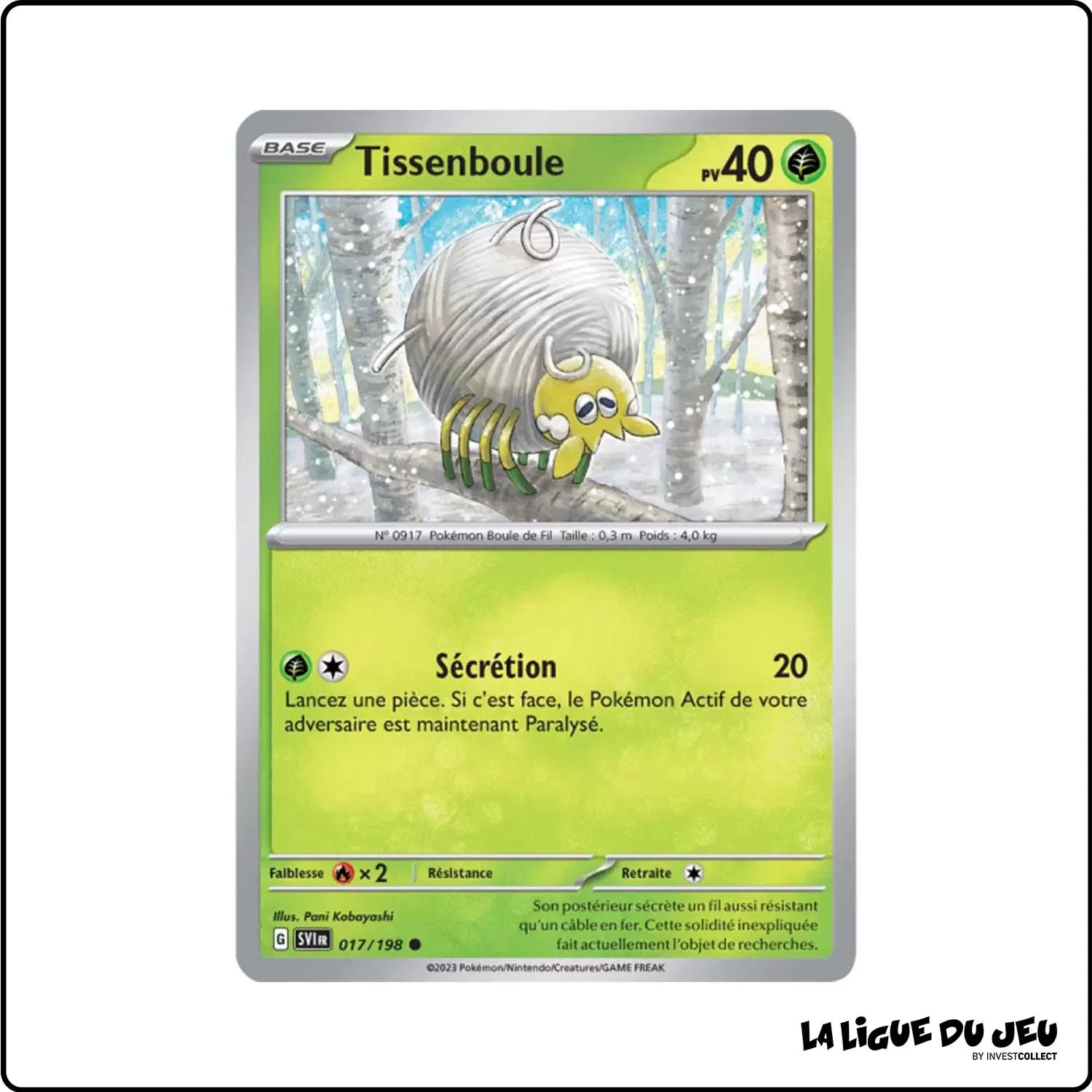 Commune - Pokemon - Écarlate et Violet de Base - Tissenboule 17/198