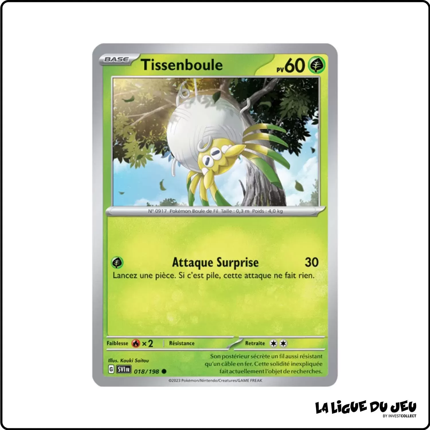 Commune - Pokemon - Écarlate et Violet de Base - Tissenboule 18/198