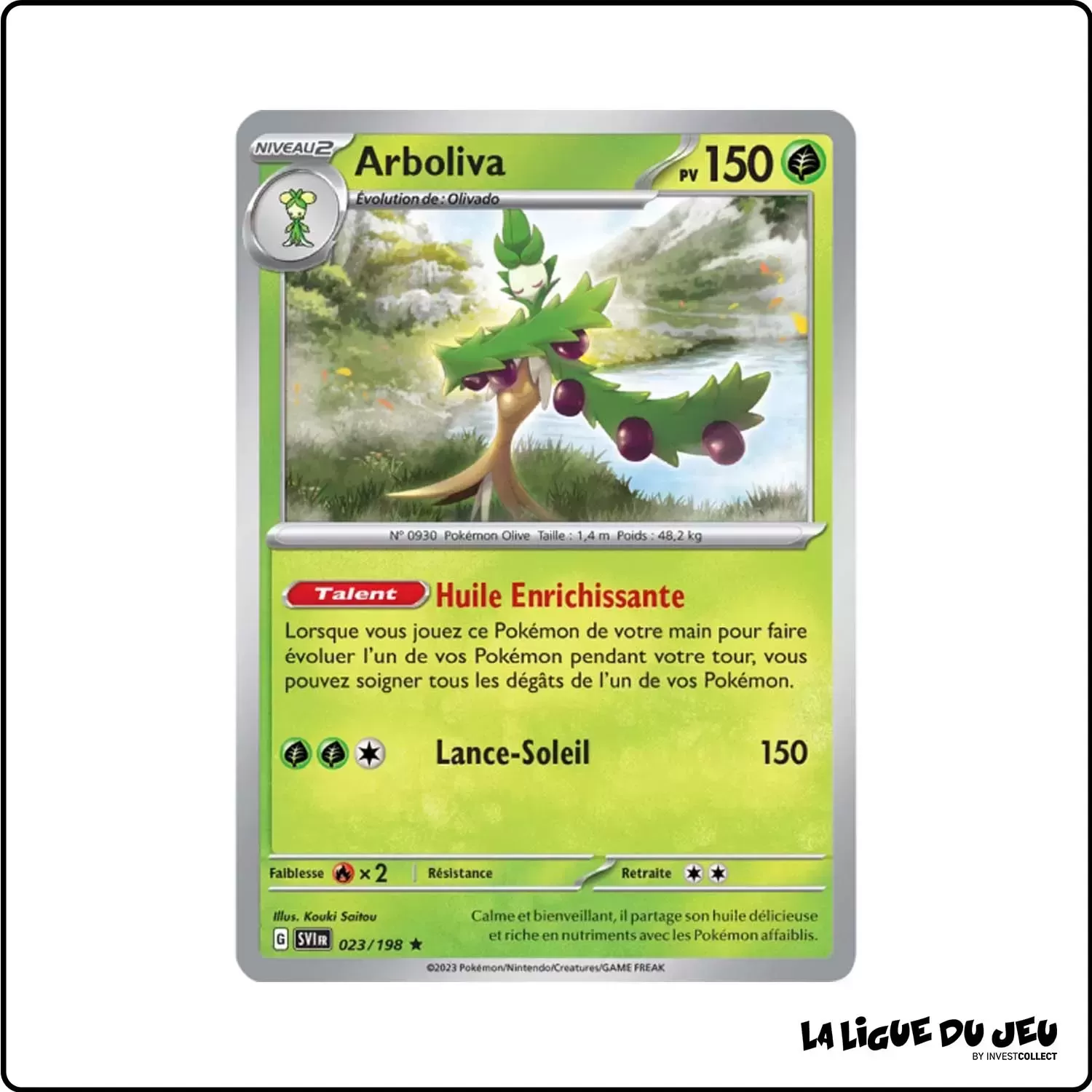 Rare - Pokemon - Écarlate et Violet de Base - Arboliva 23/198