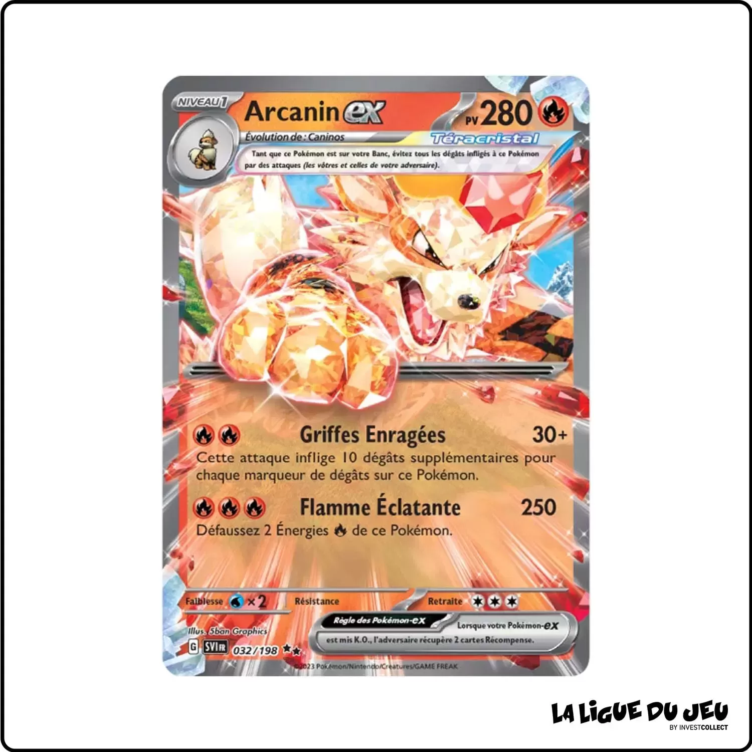 Secrete - Pokemon - Écarlate et Violet de Base - Arcanin-ex 32/198