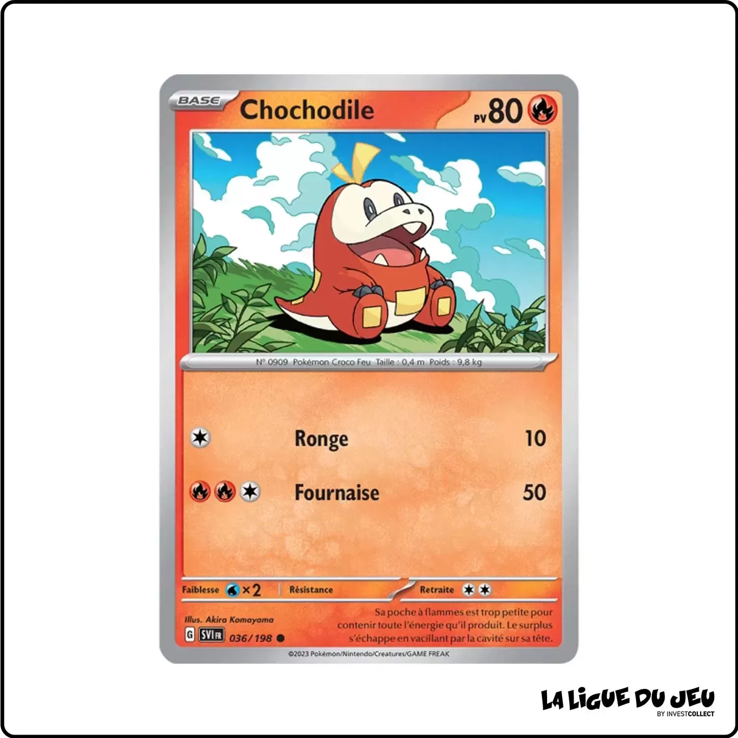 Commune - Pokemon - Écarlate et Violet de Base - Chochodile 36/198