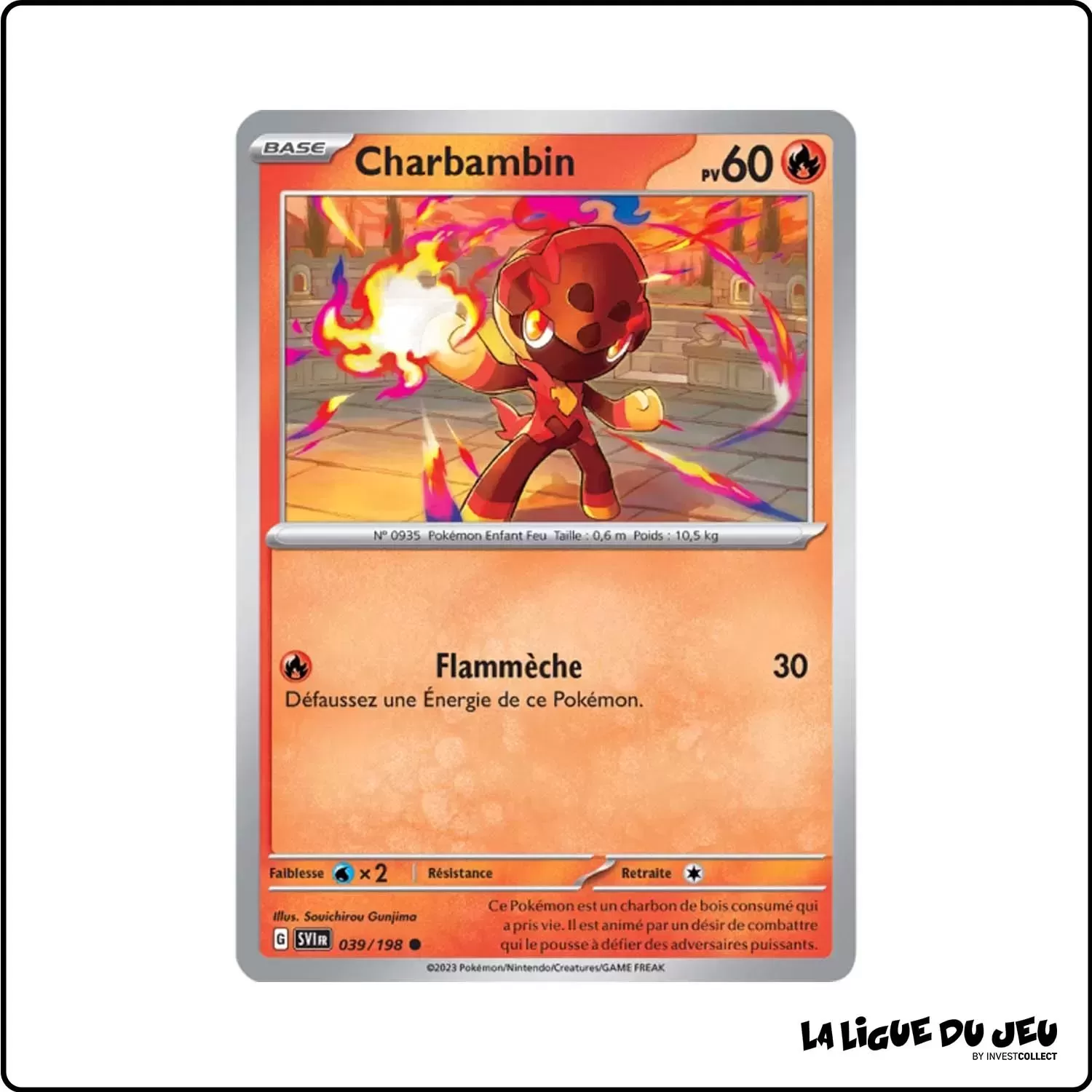 Commune - Pokemon - Écarlate et Violet de Base - Charbambin 39/198