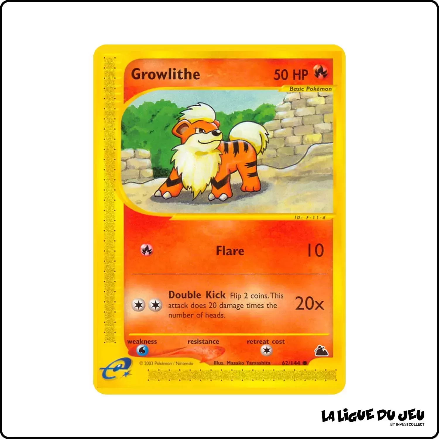 Commune - Pokemon - Skyridge - Growlithe 62/144