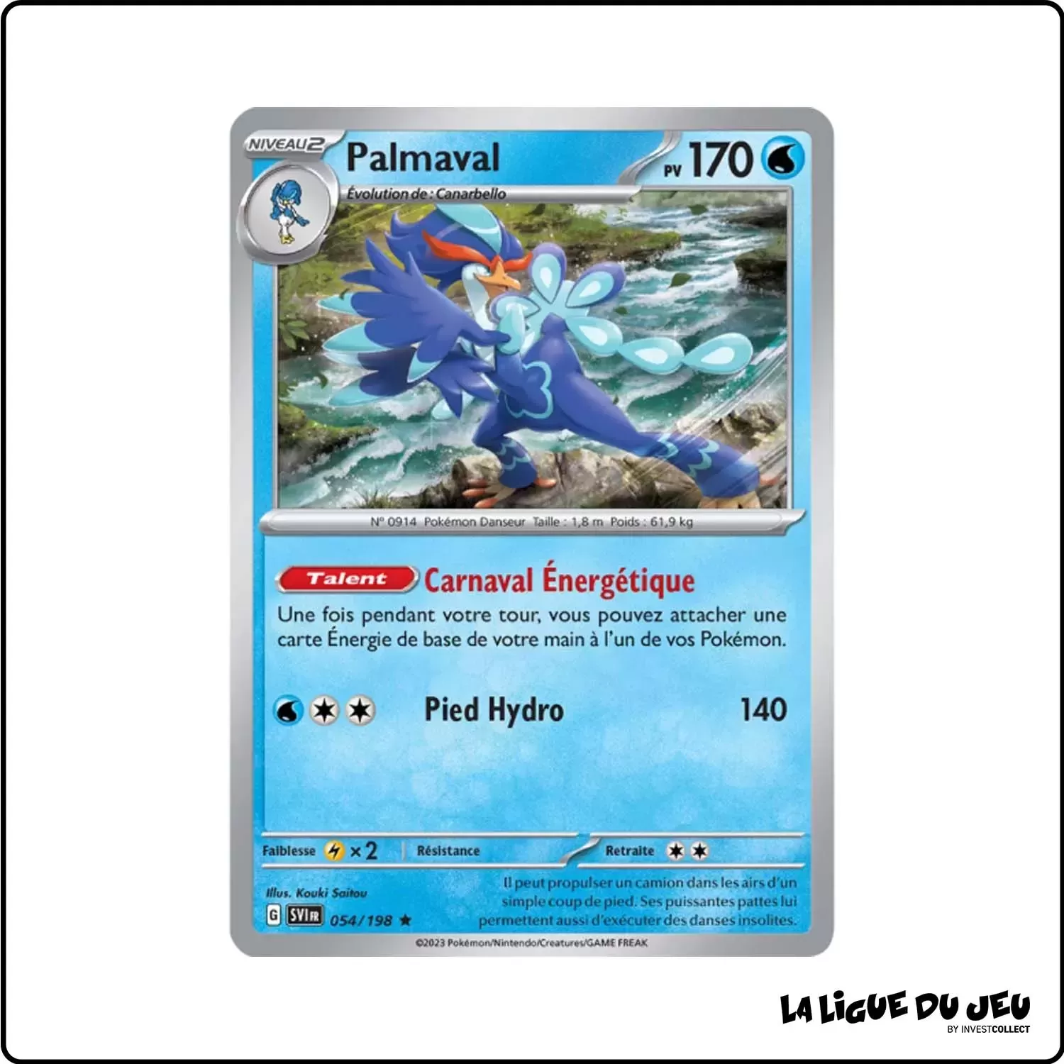 Rare - Pokemon - Écarlate et Violet de Base - Palmaval 54/198