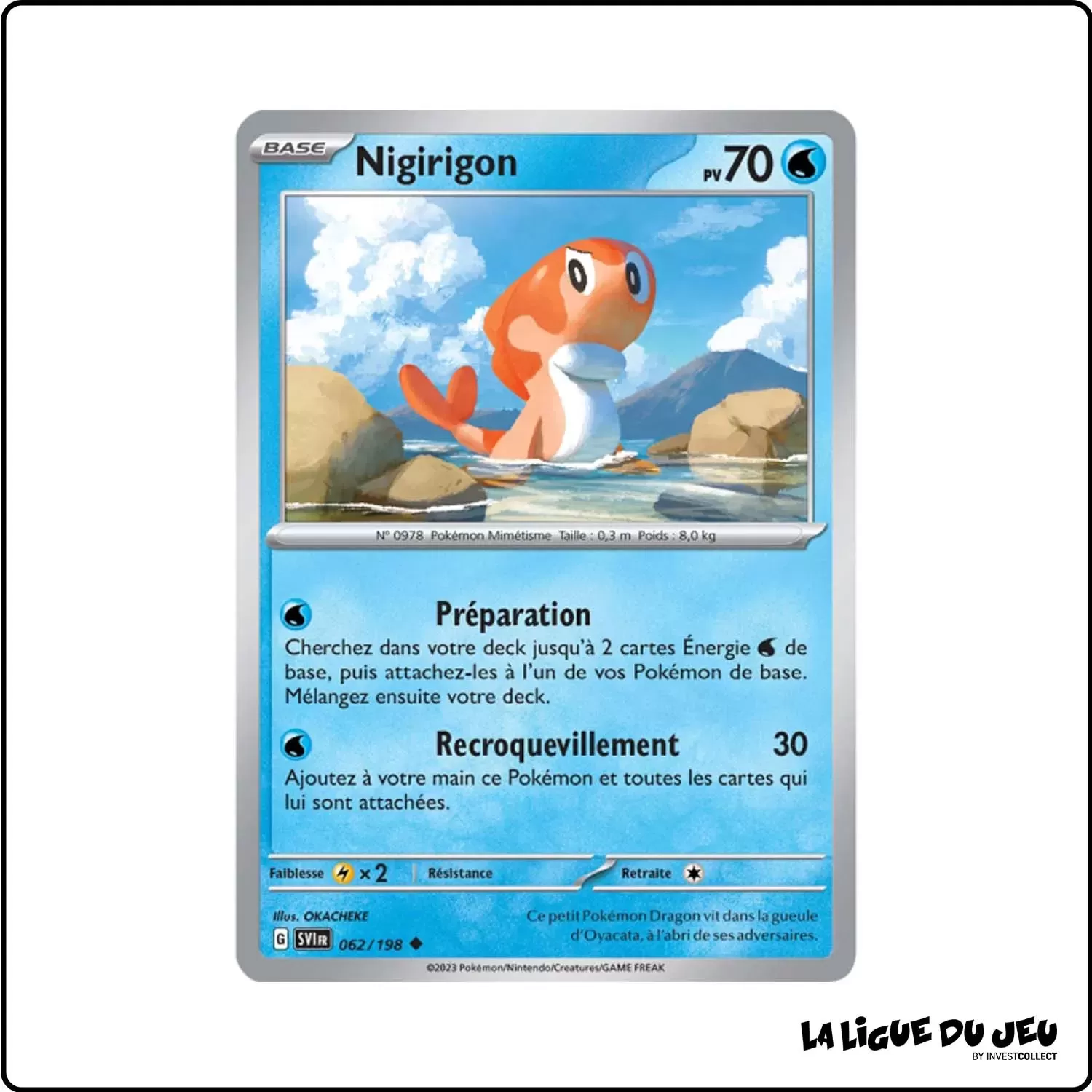 Peu commune - Pokemon - Écarlate et Violet de Base - Nigirigon 62/198