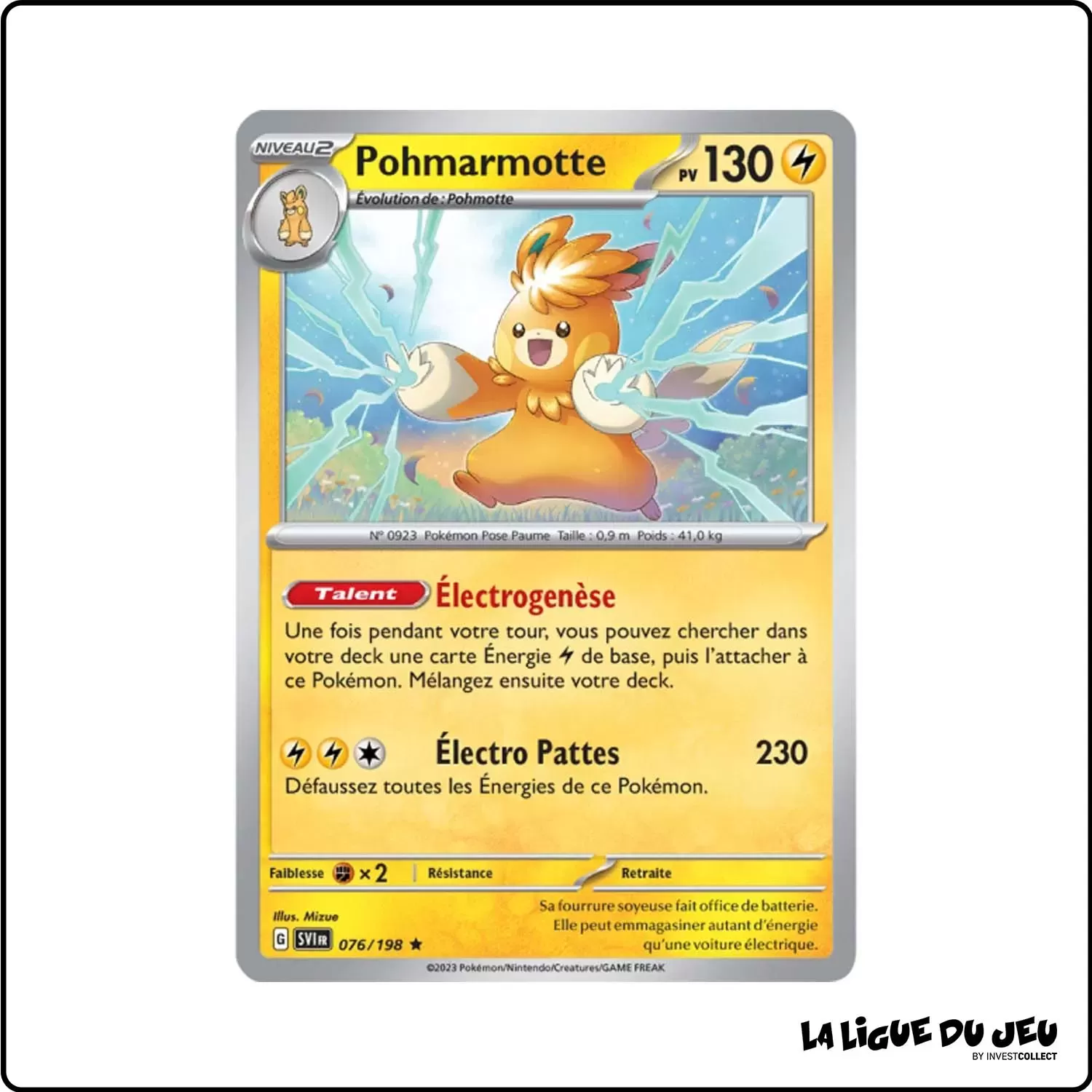 Rare - Pokemon - Écarlate et Violet de Base - Pohmarmotte 76/198