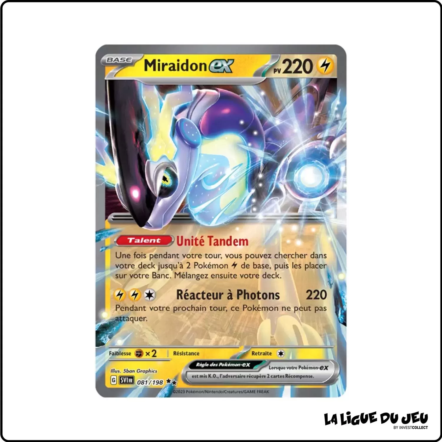 Secrete - Pokemon - Écarlate et Violet de Base - Miraidon-ex 81/198