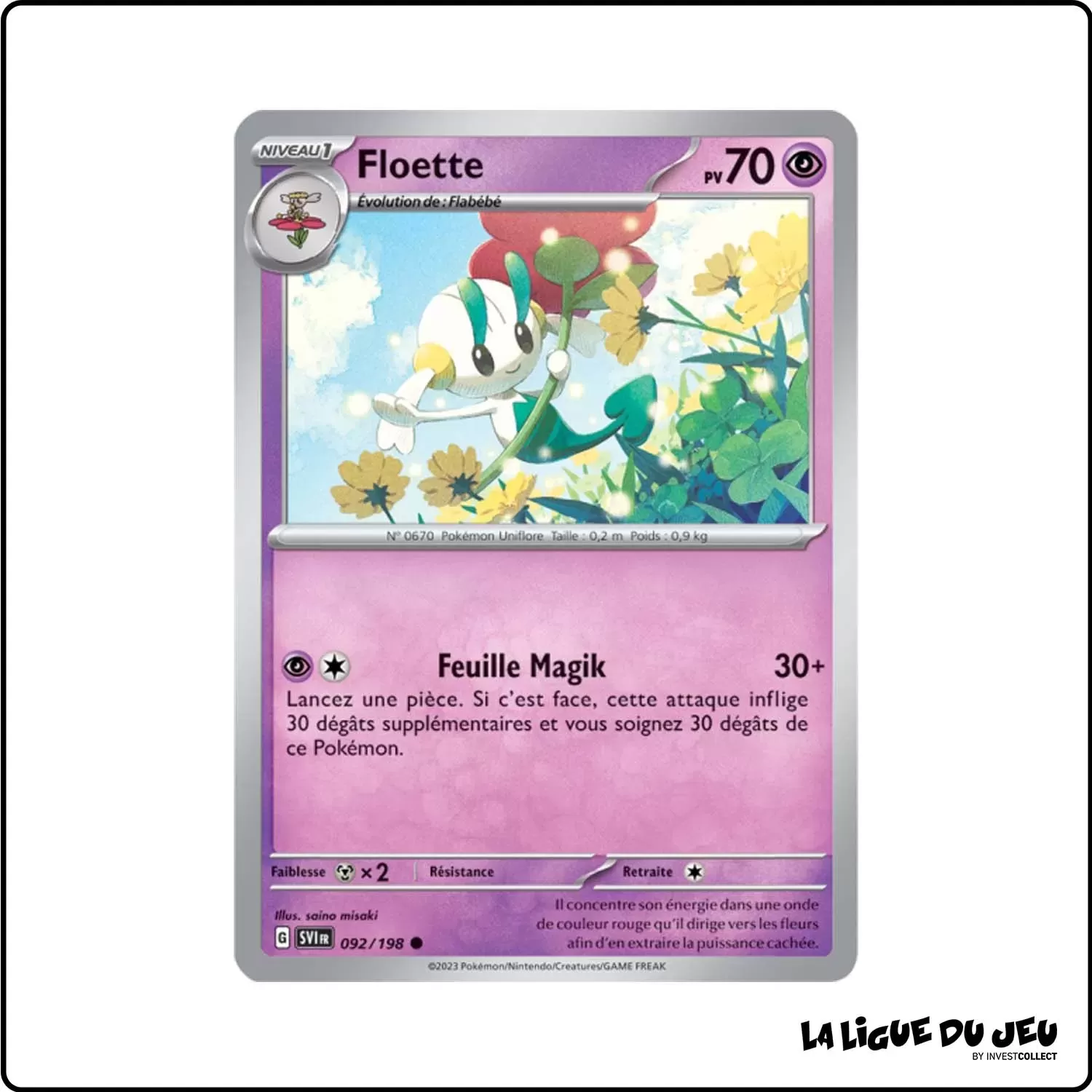 Commune - Pokemon - Écarlate et Violet de Base - Floette 92/198