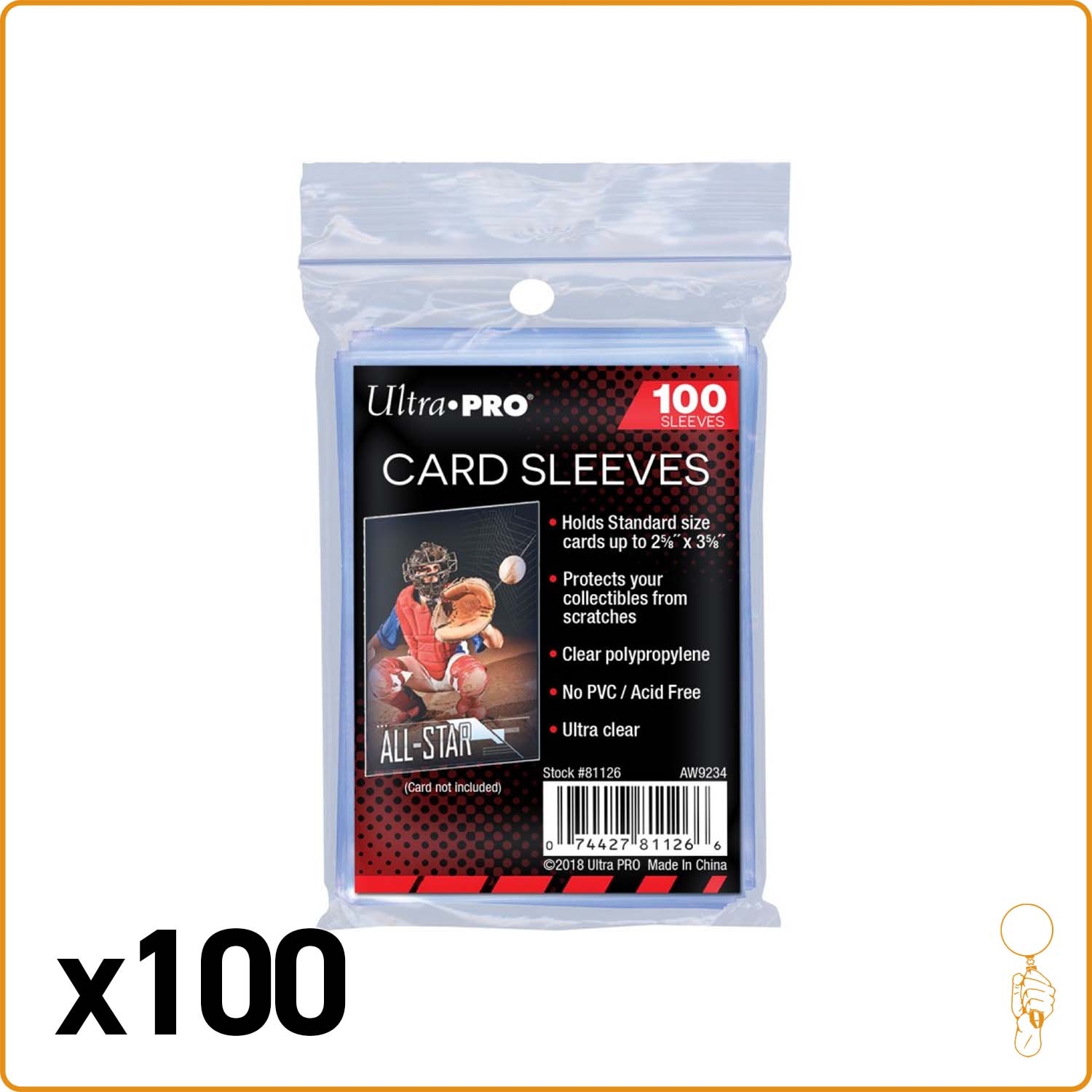 Sleeve - Ultra PRO - Protèges Cartes Soft - Format Standard - Transparent -  par 100 - Lot de 100