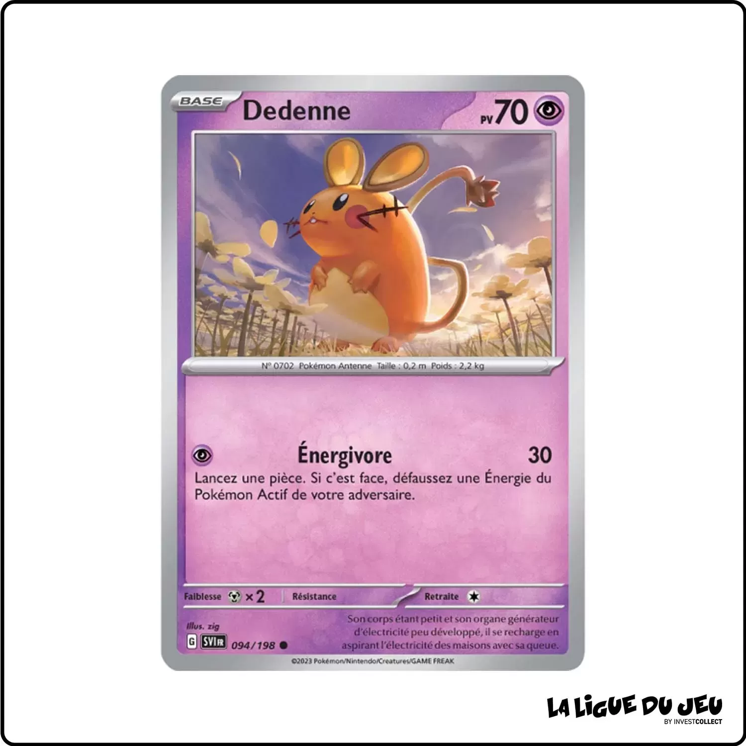 Commune - Pokemon - Écarlate et Violet de Base - Dedenne 94/198