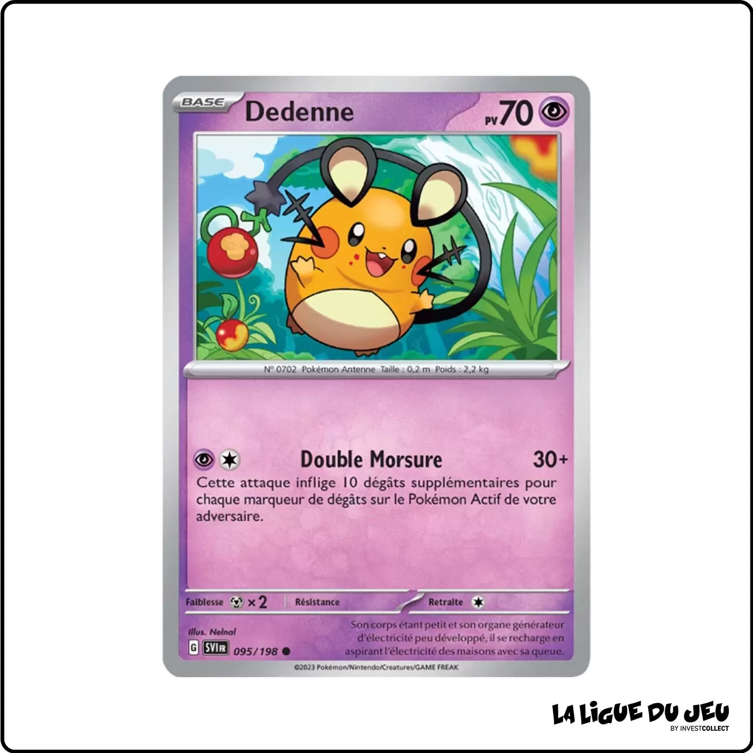 Commune - Pokemon - Écarlate et Violet de Base - Dedenne 95/198