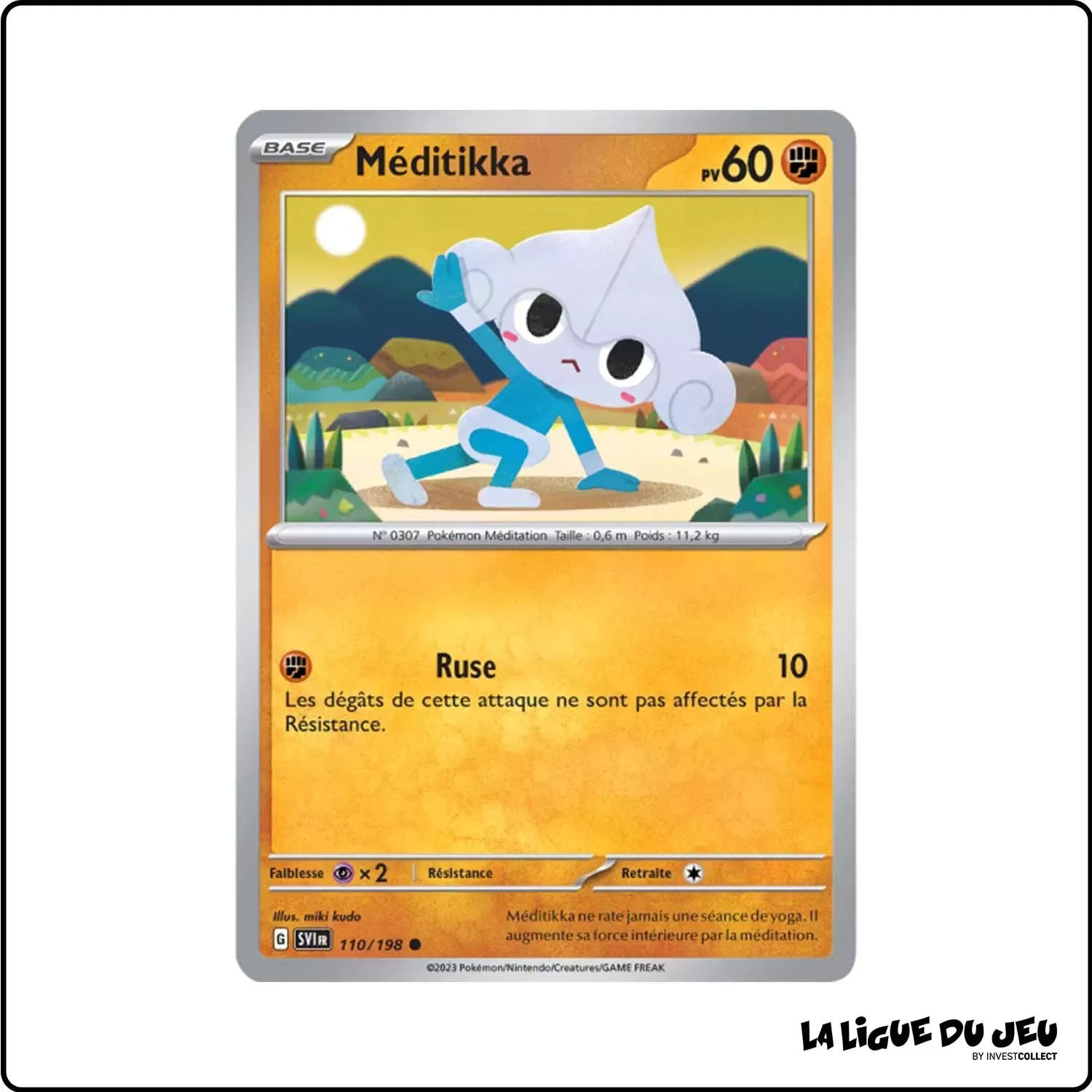 Commune - Pokemon - Écarlate et Violet de Base - Méditikka 110/198