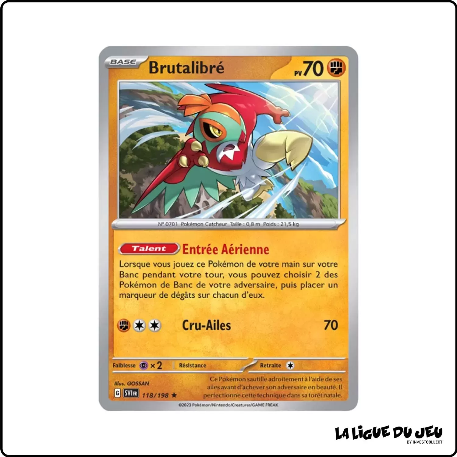 Rare - Pokemon - Écarlate et Violet de Base - Brutalibré 118/198