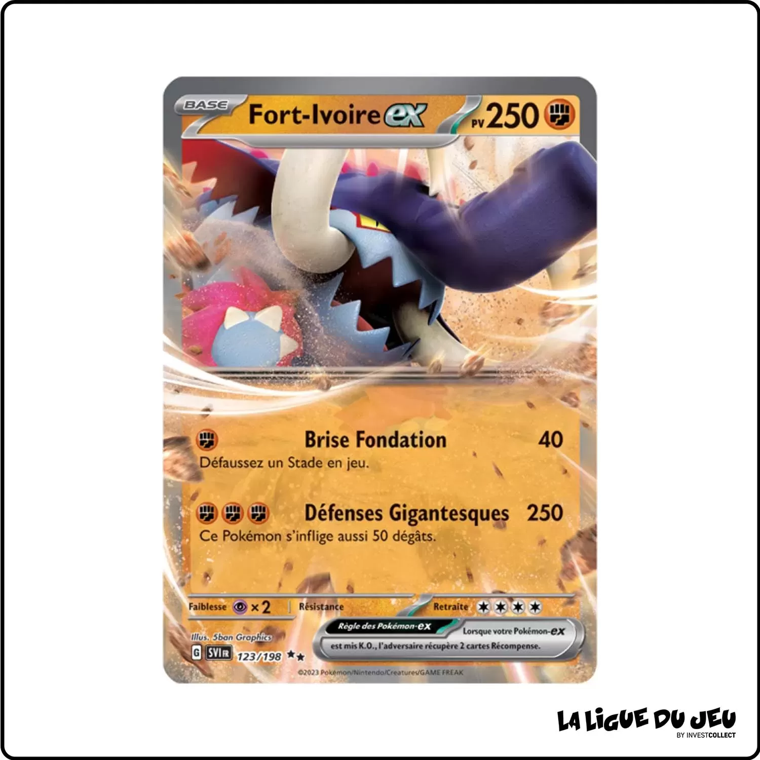 Secrete - Pokemon - Écarlate et Violet de Base - Fort-Ivoire-ex 123/198