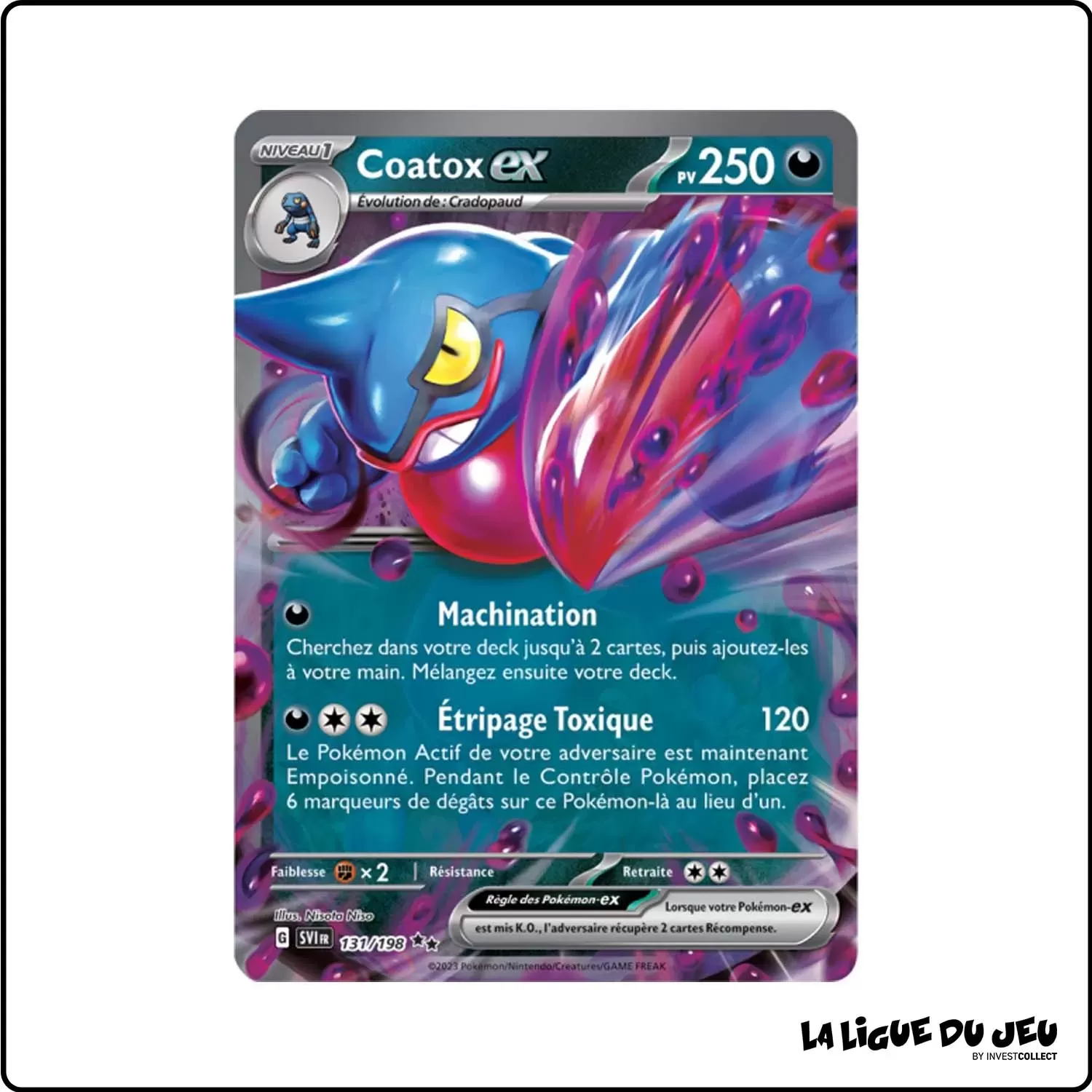 Secrete - Pokemon - Écarlate et Violet de Base - Coatox-ex 131/198