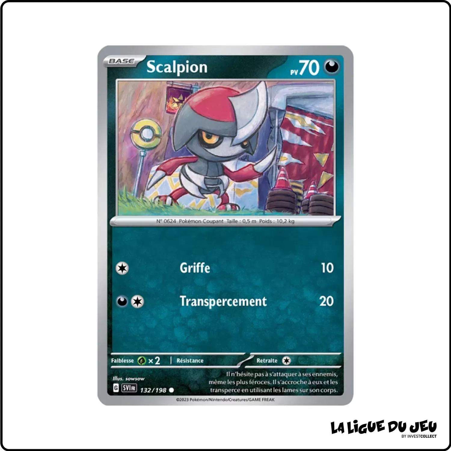 Commune - Pokemon - Écarlate et Violet de Base - Scalpion 132/198