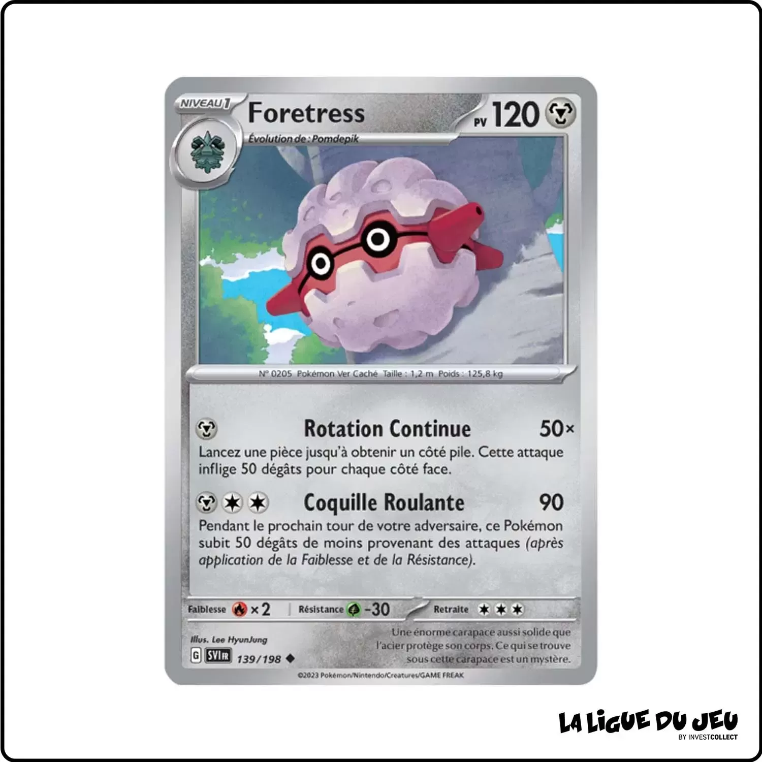 Peu commune - Pokemon - Écarlate et Violet de Base - Foretress 139/198