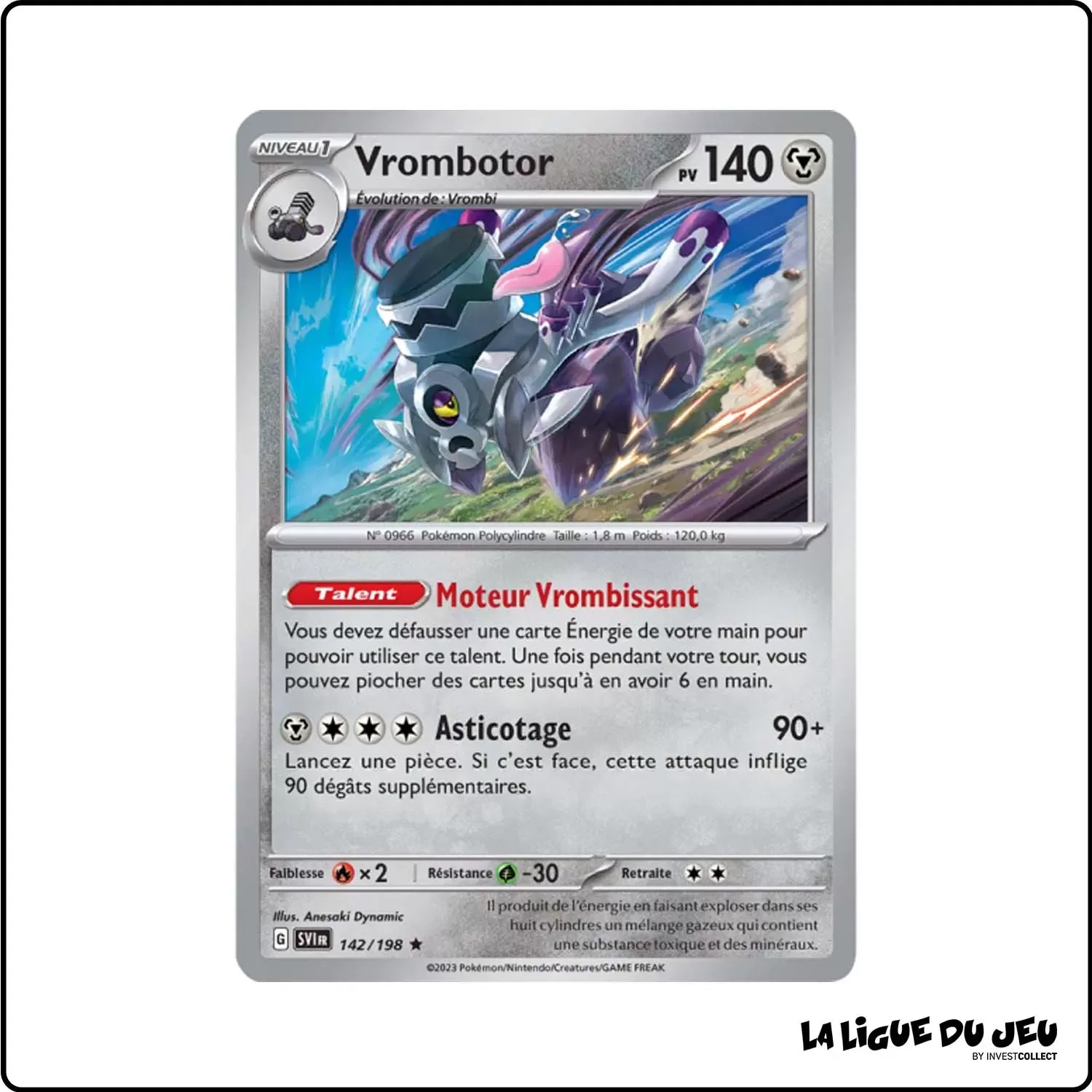 Rare - Pokemon - Écarlate et Violet de Base - Vrombotor 142/198