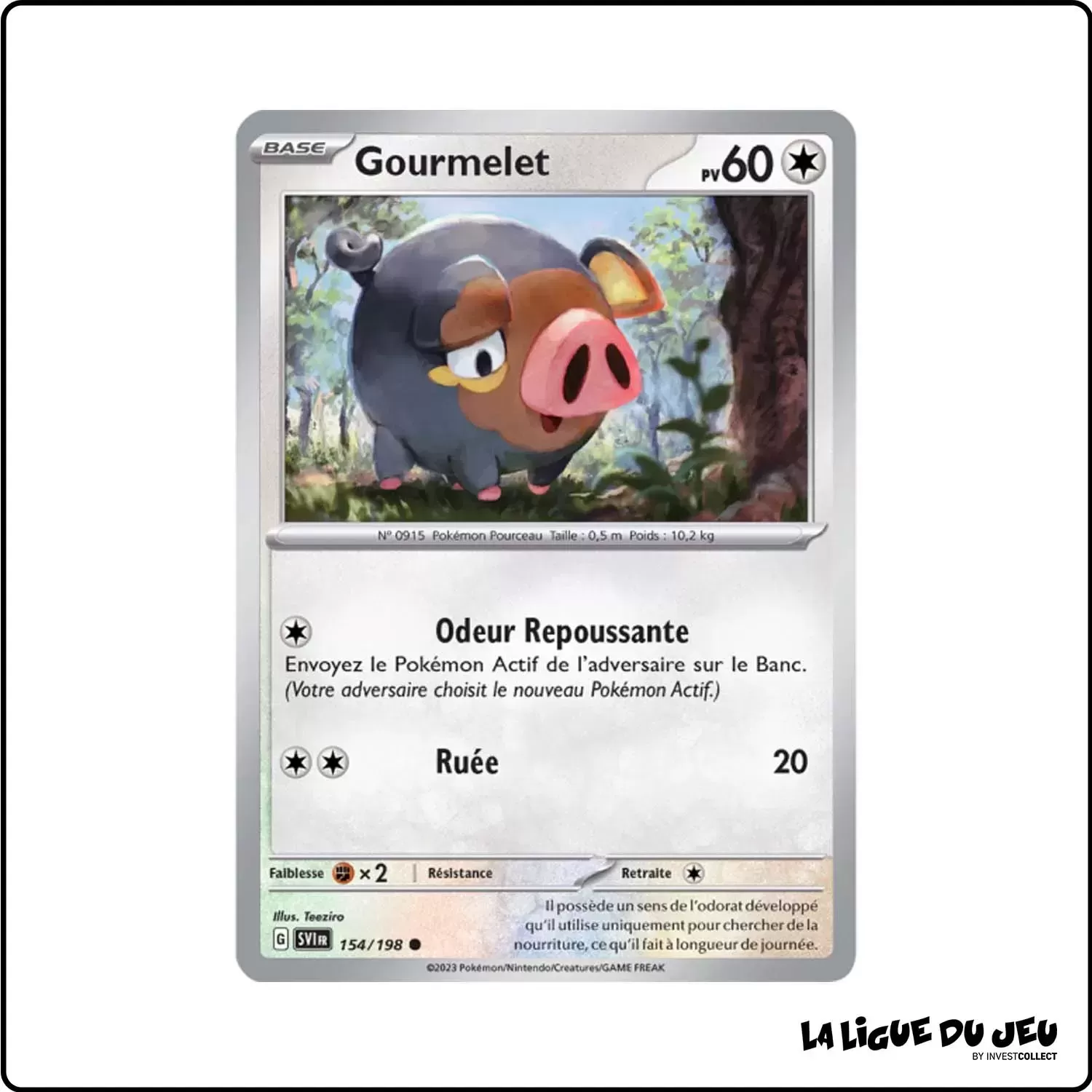 Commune - Pokemon - Écarlate et Violet de Base - Gourmelet 154/198