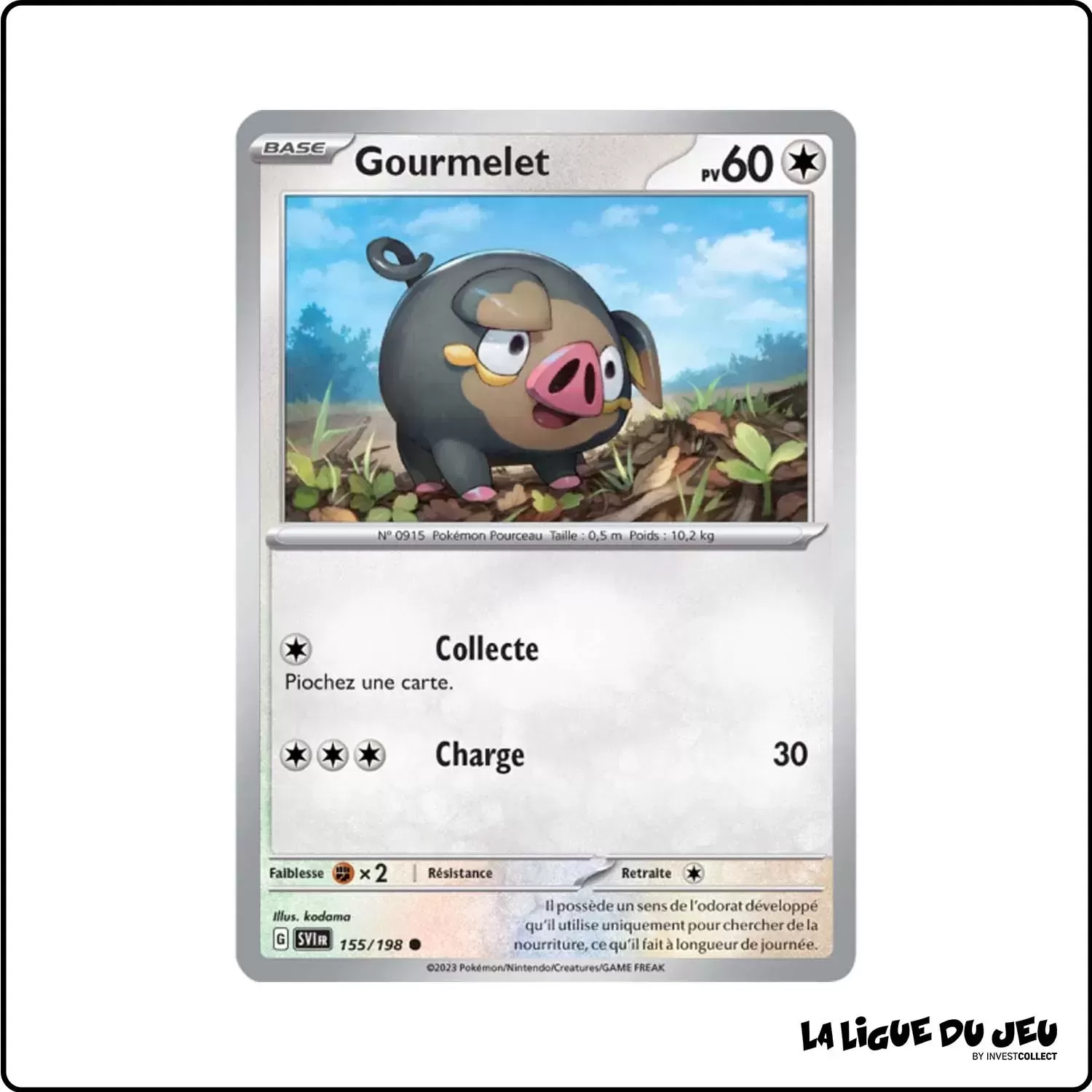 Commune - Pokemon - Écarlate et Violet de Base - Gourmelet 155/198