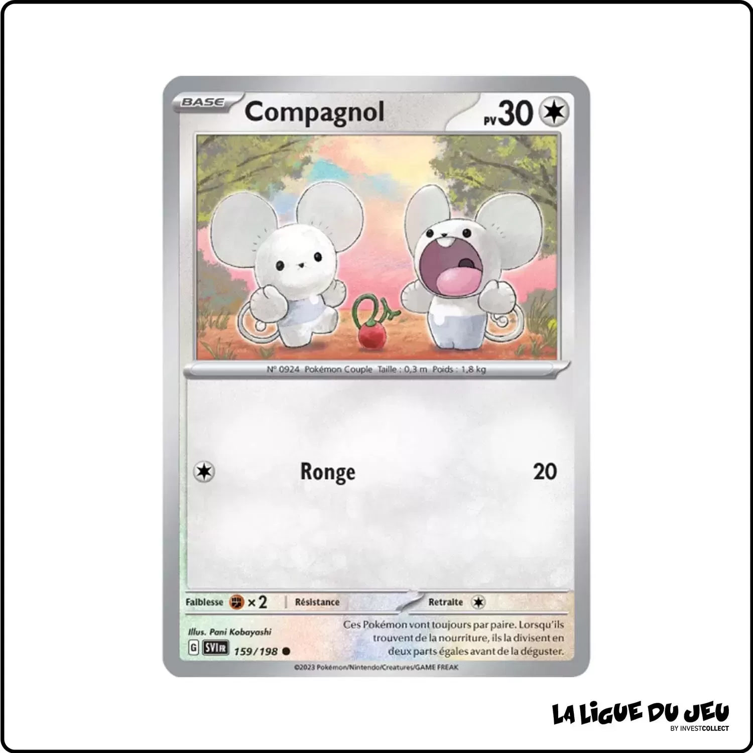 Commune - Pokemon - Écarlate et Violet de Base - Compagnol 159/198