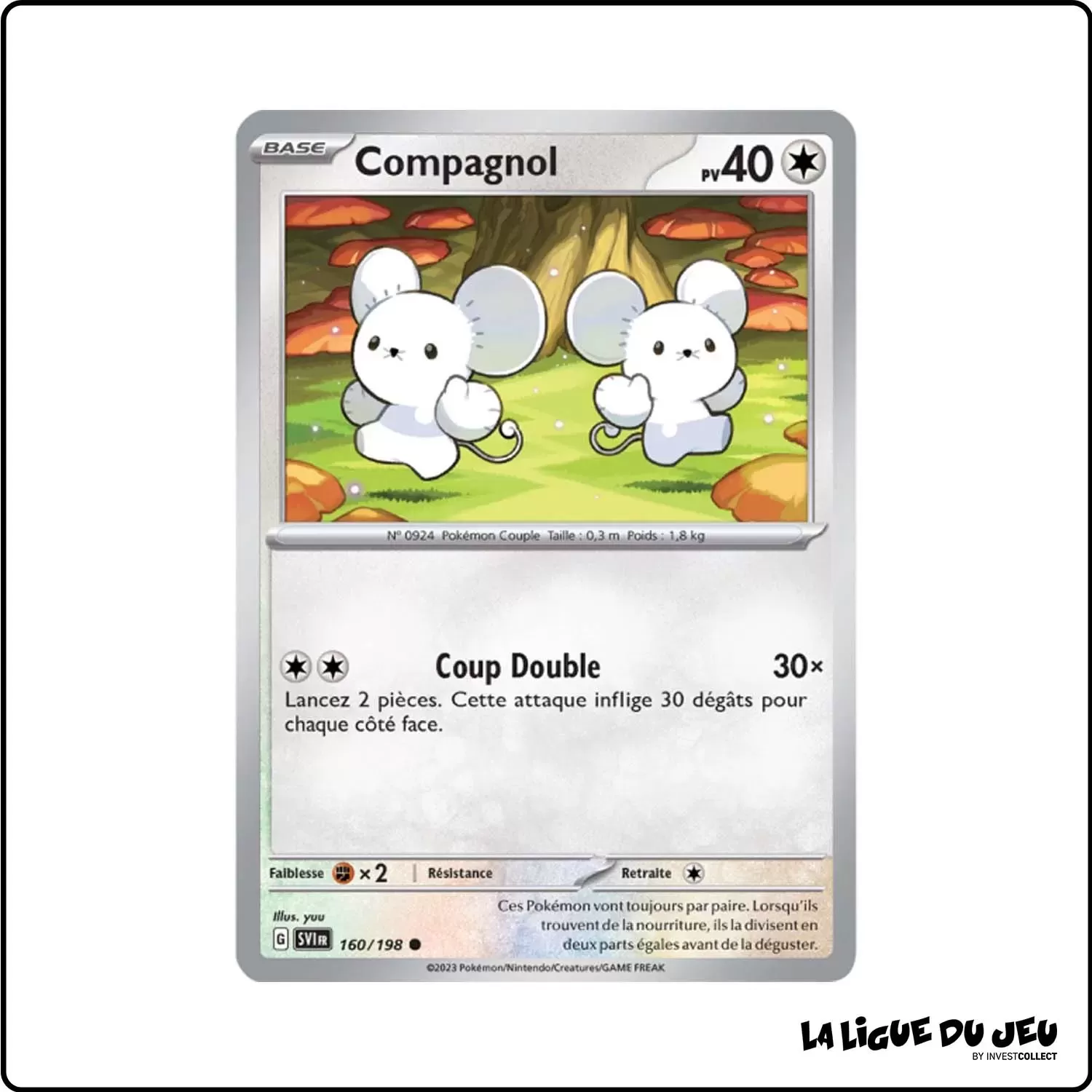 Commune - Pokemon - Écarlate et Violet de Base - Compagnol 160/198