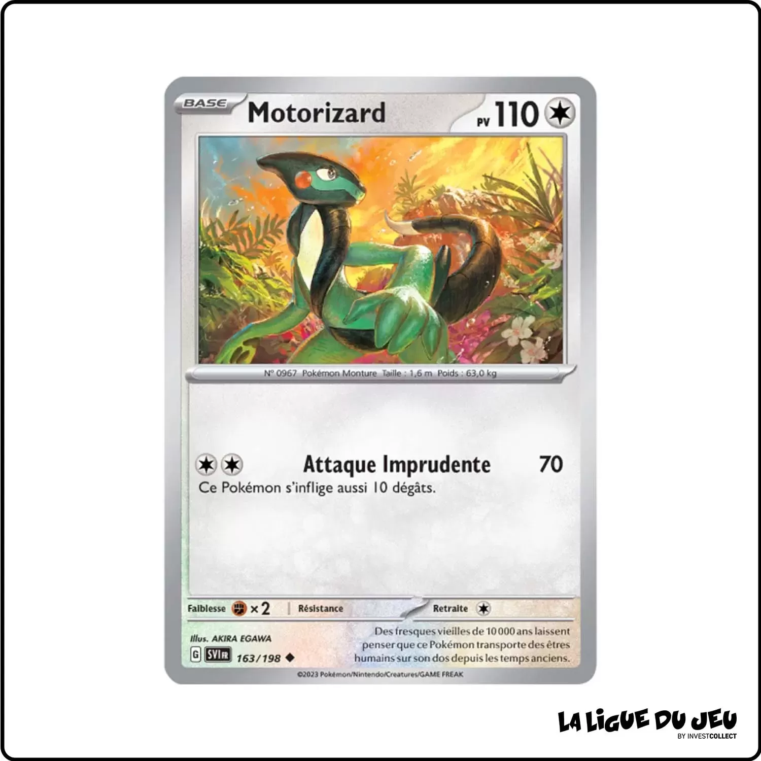 Peu commune - Pokemon - Écarlate et Violet de Base - Motorizard 163/198