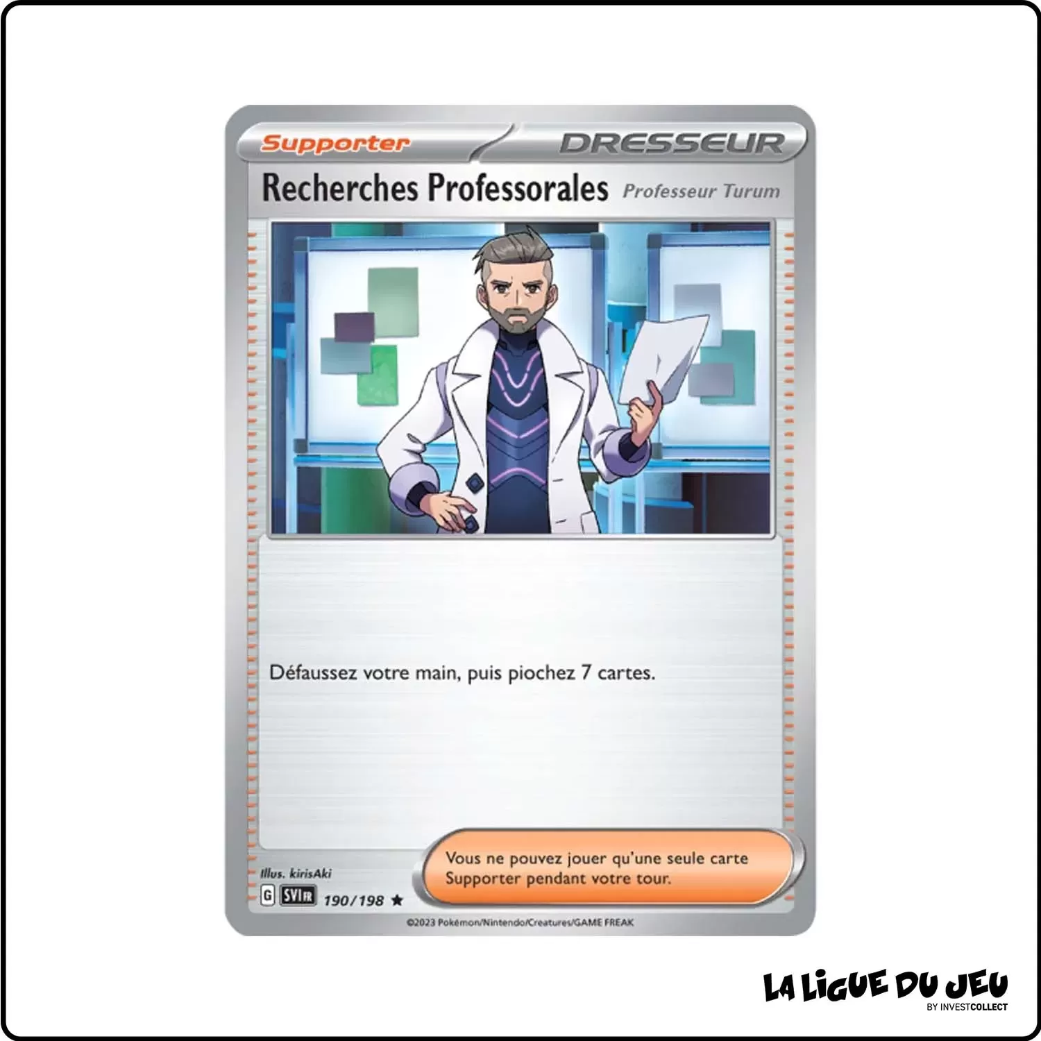 Rare - Pokemon - Écarlate et Violet de Base - Recherches Professorales 190/198