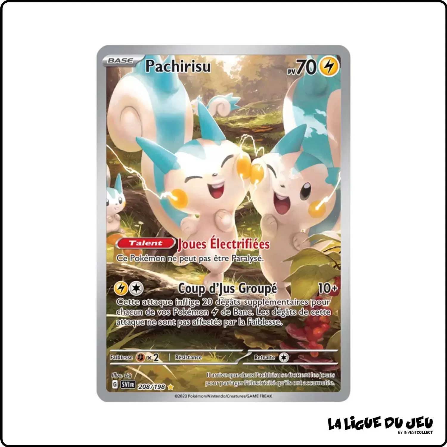 IR - Pokemon - Écarlate et Violet de Base - Pachirisu 208/198