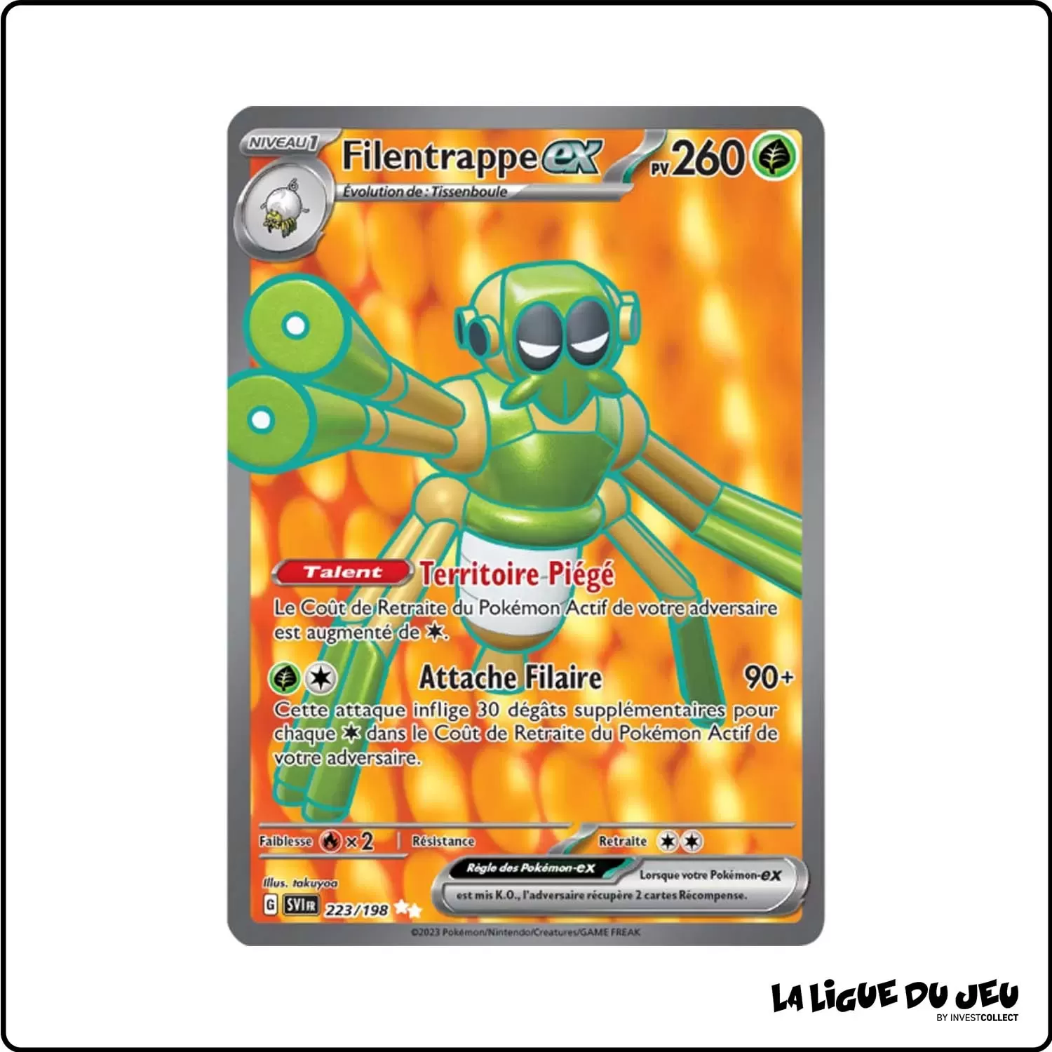 Ultra - Pokemon - Écarlate et Violet de Base - Filentrappe-ex 223/198