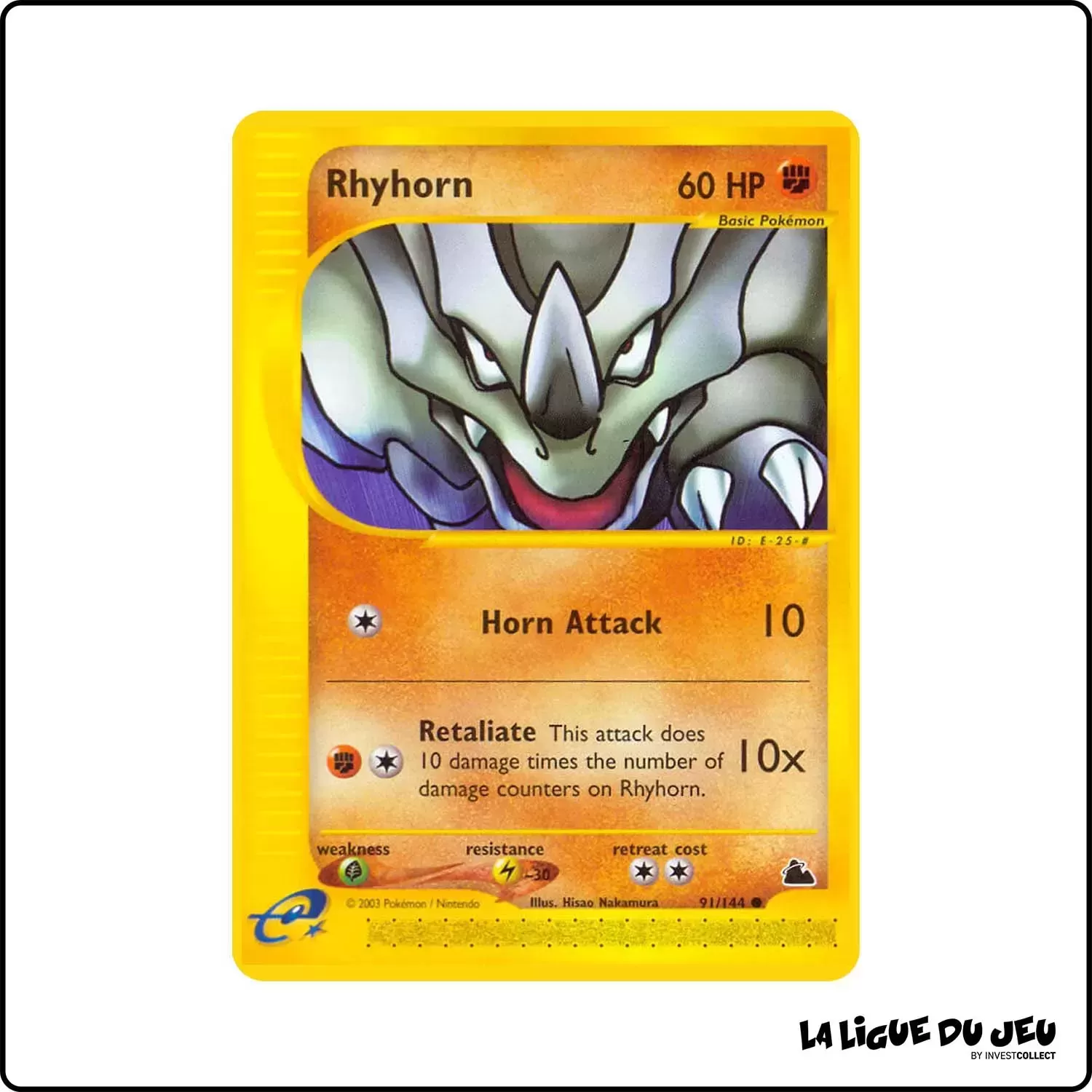 Commune - Pokemon - Skyridge - Rhyhorn 91/144