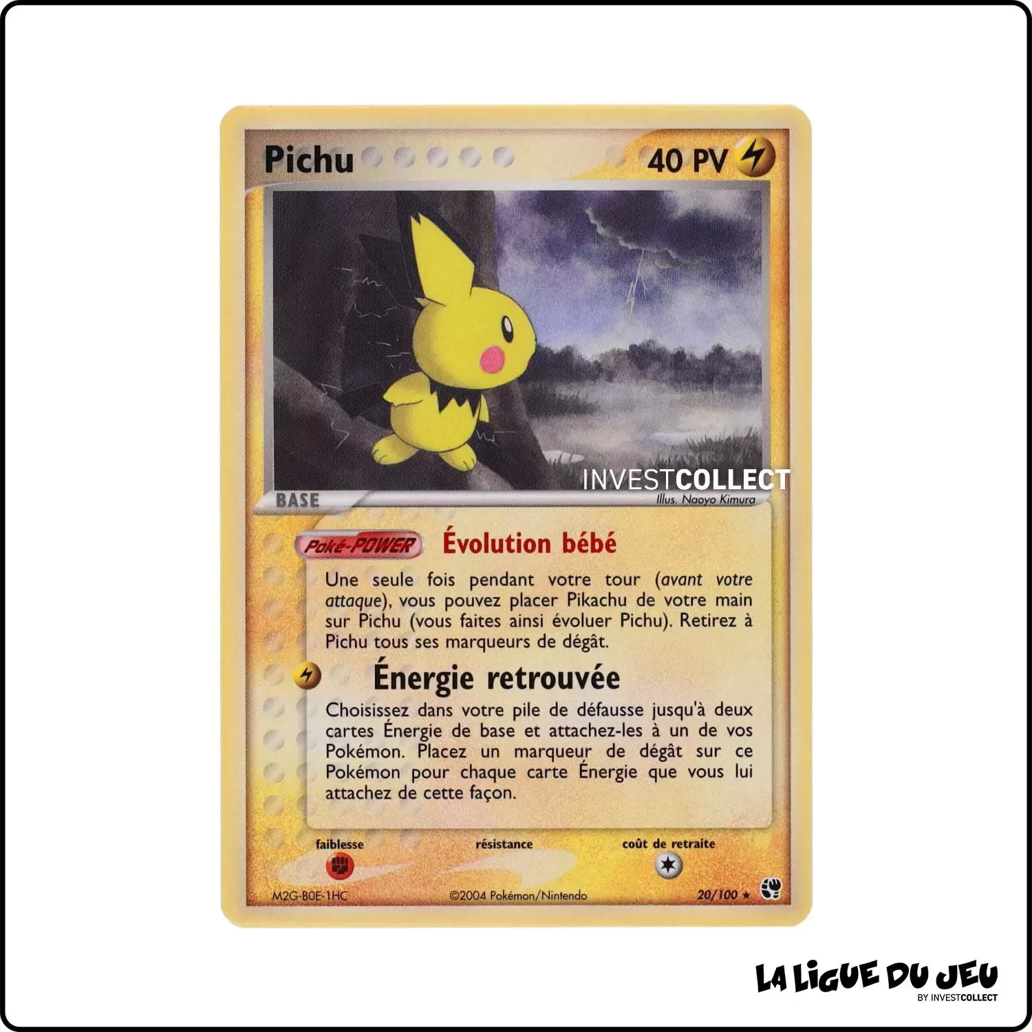 Rare - Pokemon - Tempête de Sable - Pichu 20/100