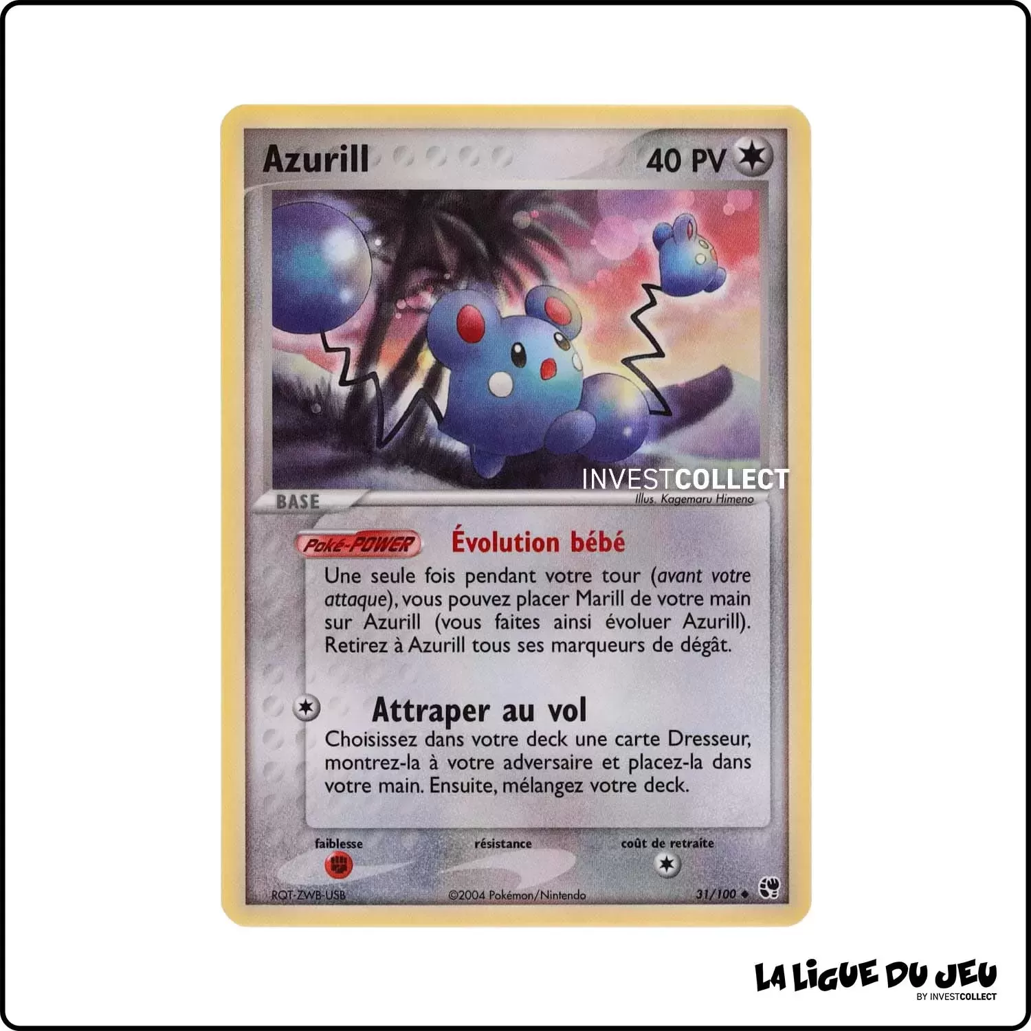 Peu commune - Pokemon - Tempête de Sable - Azurill 31/100